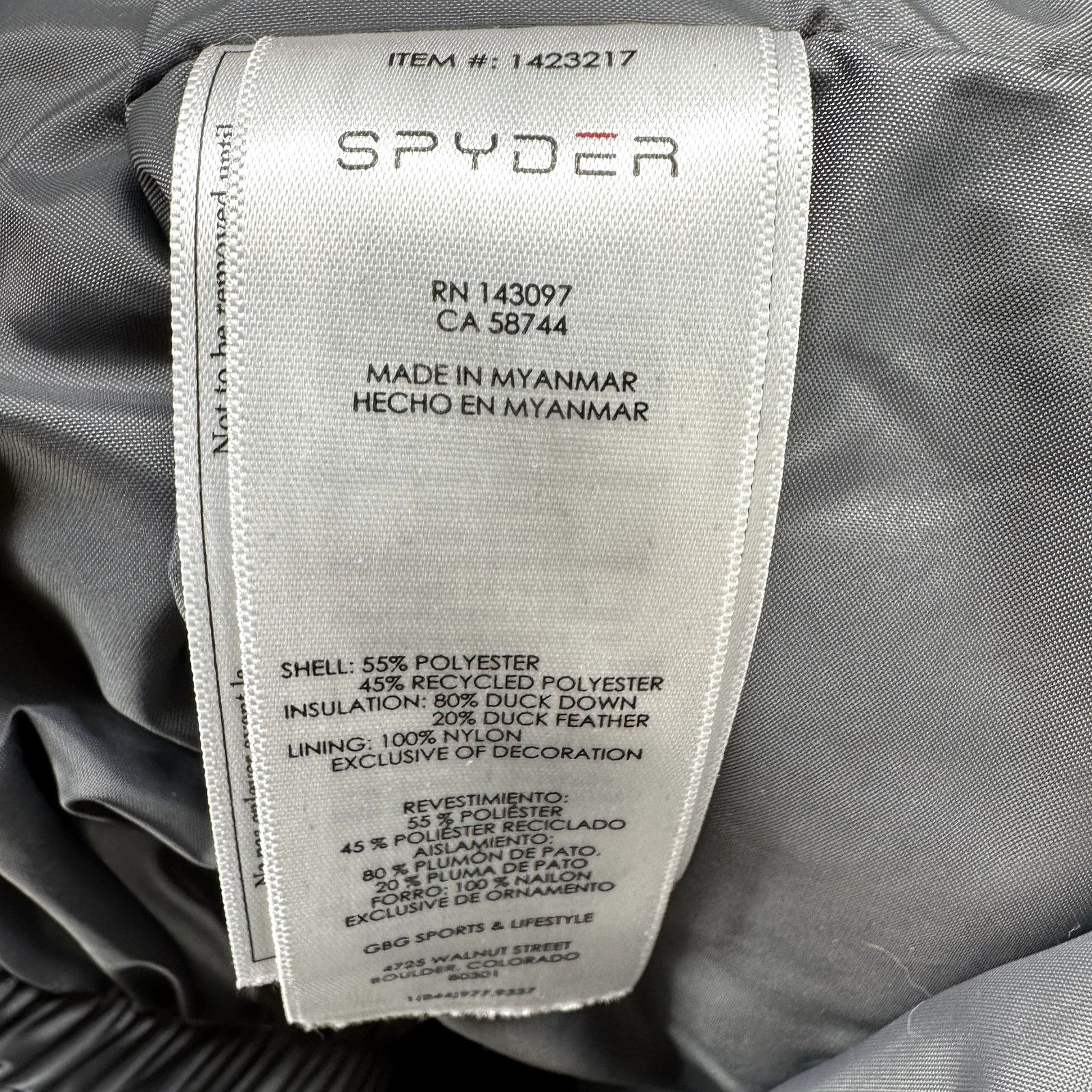 Spyder Spyder Leap Down Puffer Jacket Insulated Hooded Zip Up Small Size US S / EU 44-46 / 1 - 6 Thumbnail