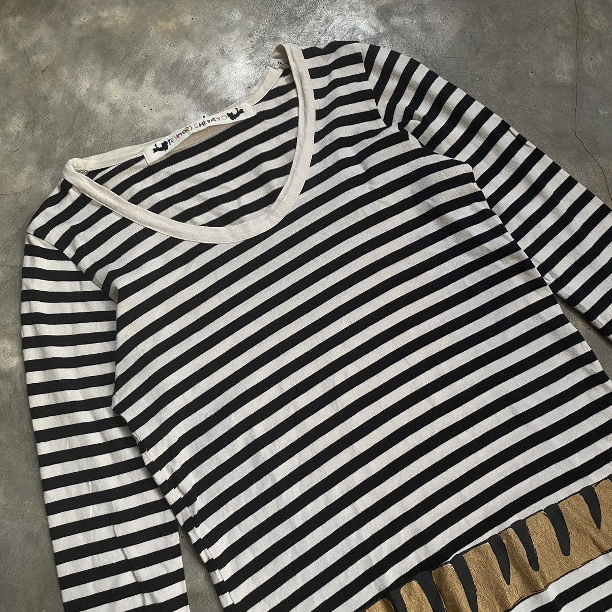 Issey Miyake Tsumori Chisato by Issey Miyake Stripe Cat Shirt Size S / US 4 / IT 40 - 3 Thumbnail