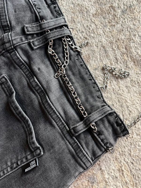 Moschino Love Moschino Sz 26 Slim Grey Jeans Denim Size 26" / US 2 / IT 38 - 17 Thumbnail