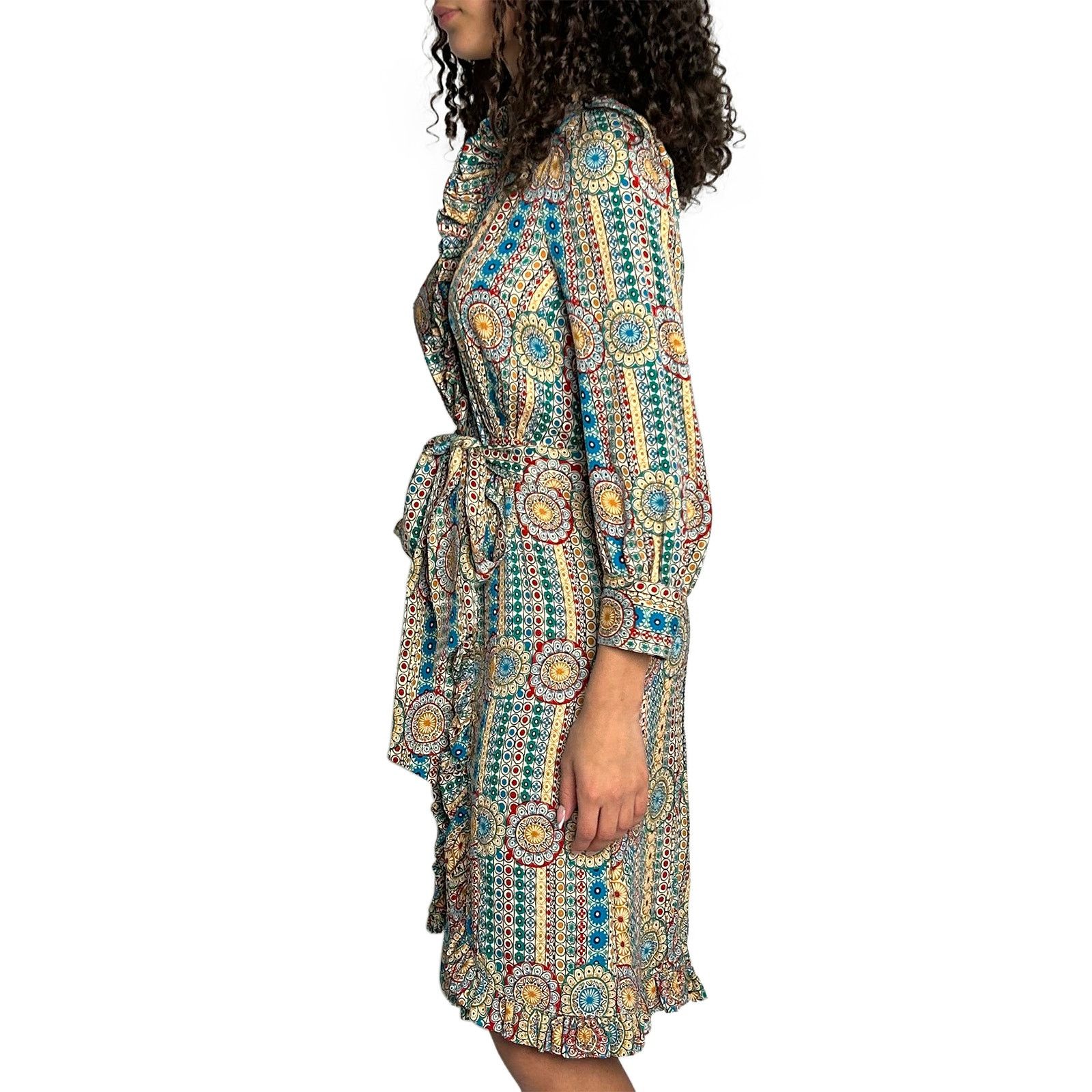Marc by Marc Jacobs Multicolour Frill Dress with Belt Size XS / US 0-2 / IT 36-38 - 4 Thumbnail