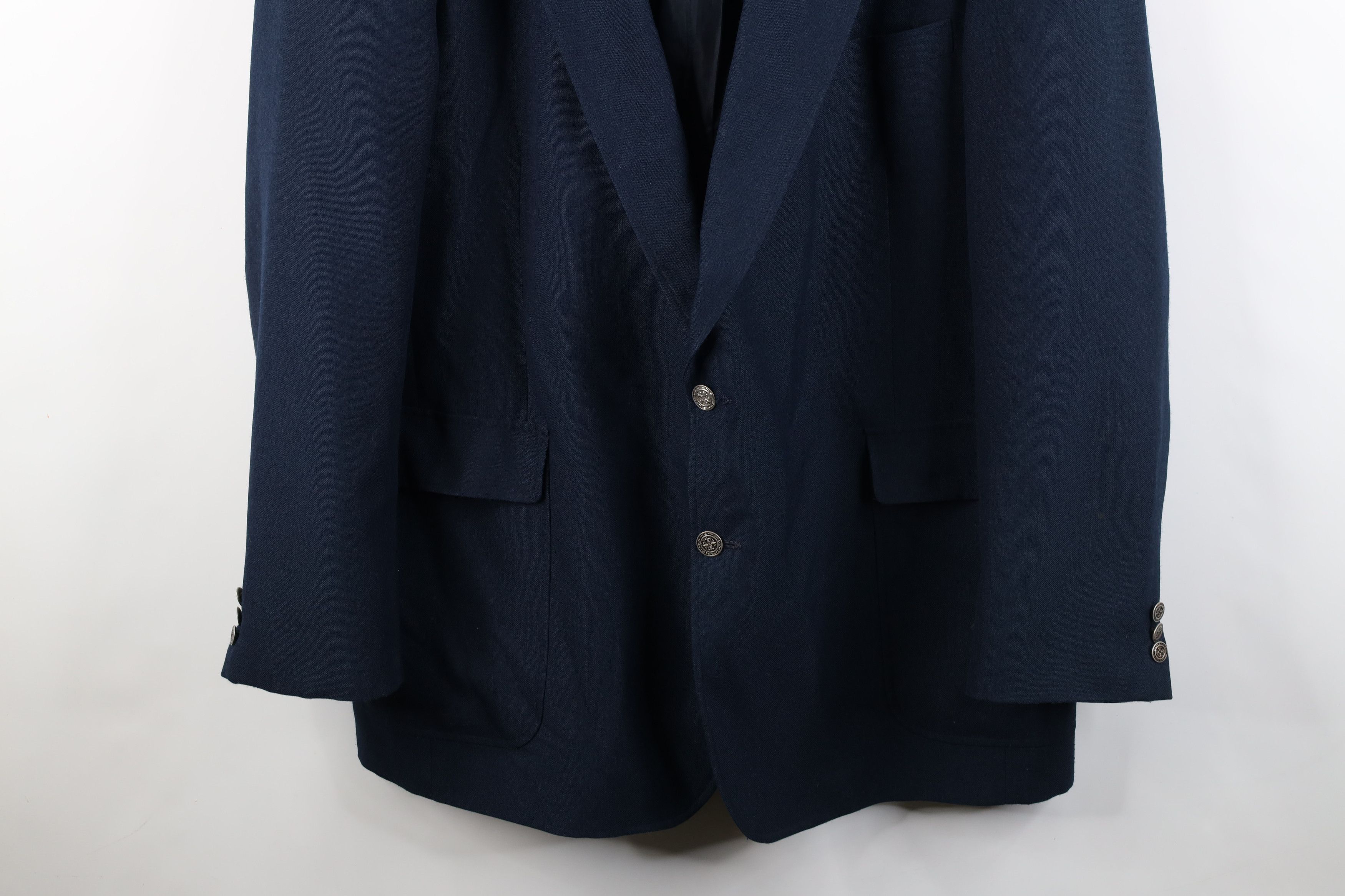 Vintage Vintage 90s Streetwear Button Suit Coat Blazer Jacket Blue Size US XXL / EU 58 / 5 - 3 Thumbnail