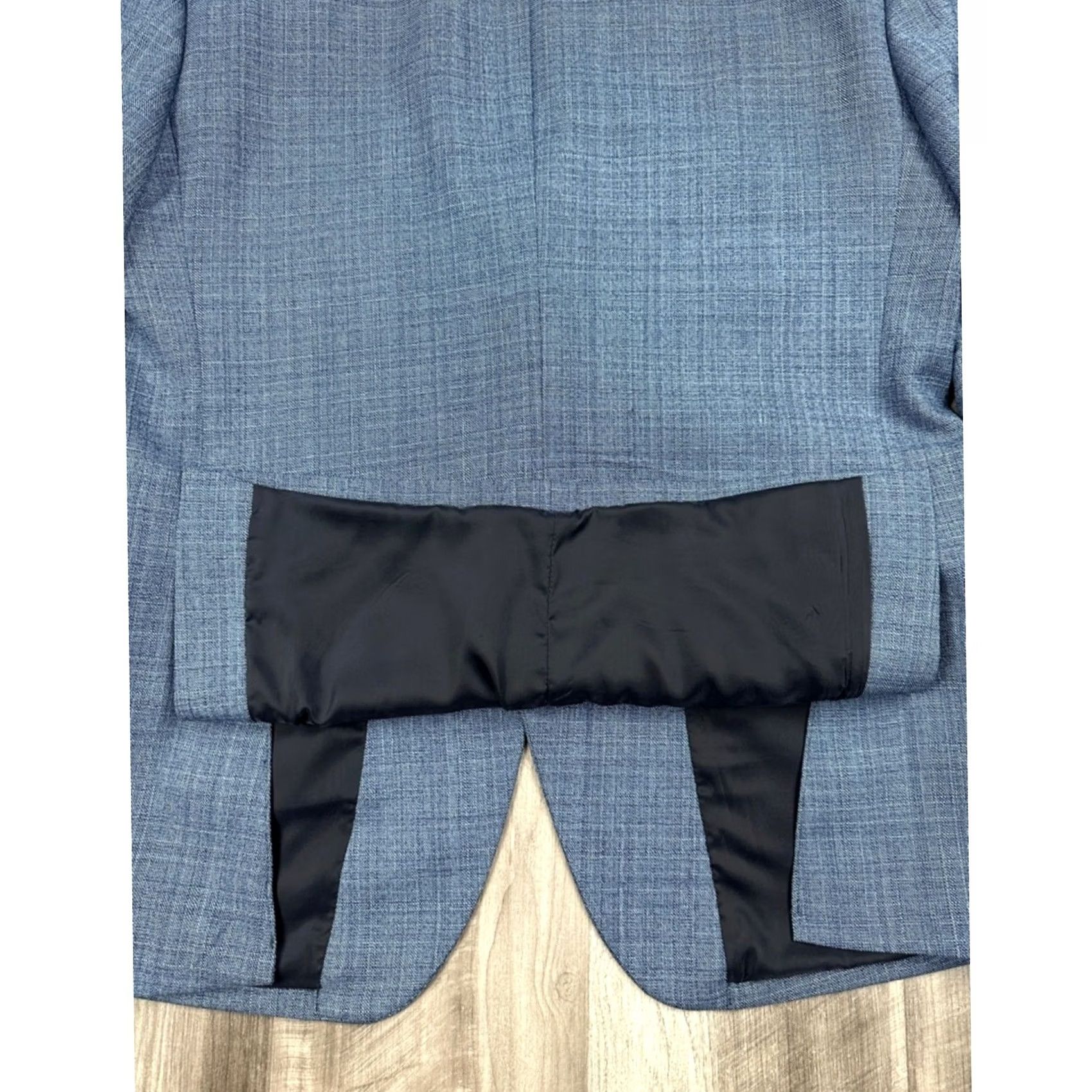 Jos. A. Bank Jos. A. Bank Traveller Textured Wool Sport Coat Blazer 42R Men Navy Wool Blazer 2 Piece Mens Size 42R - 3 Thumbnail