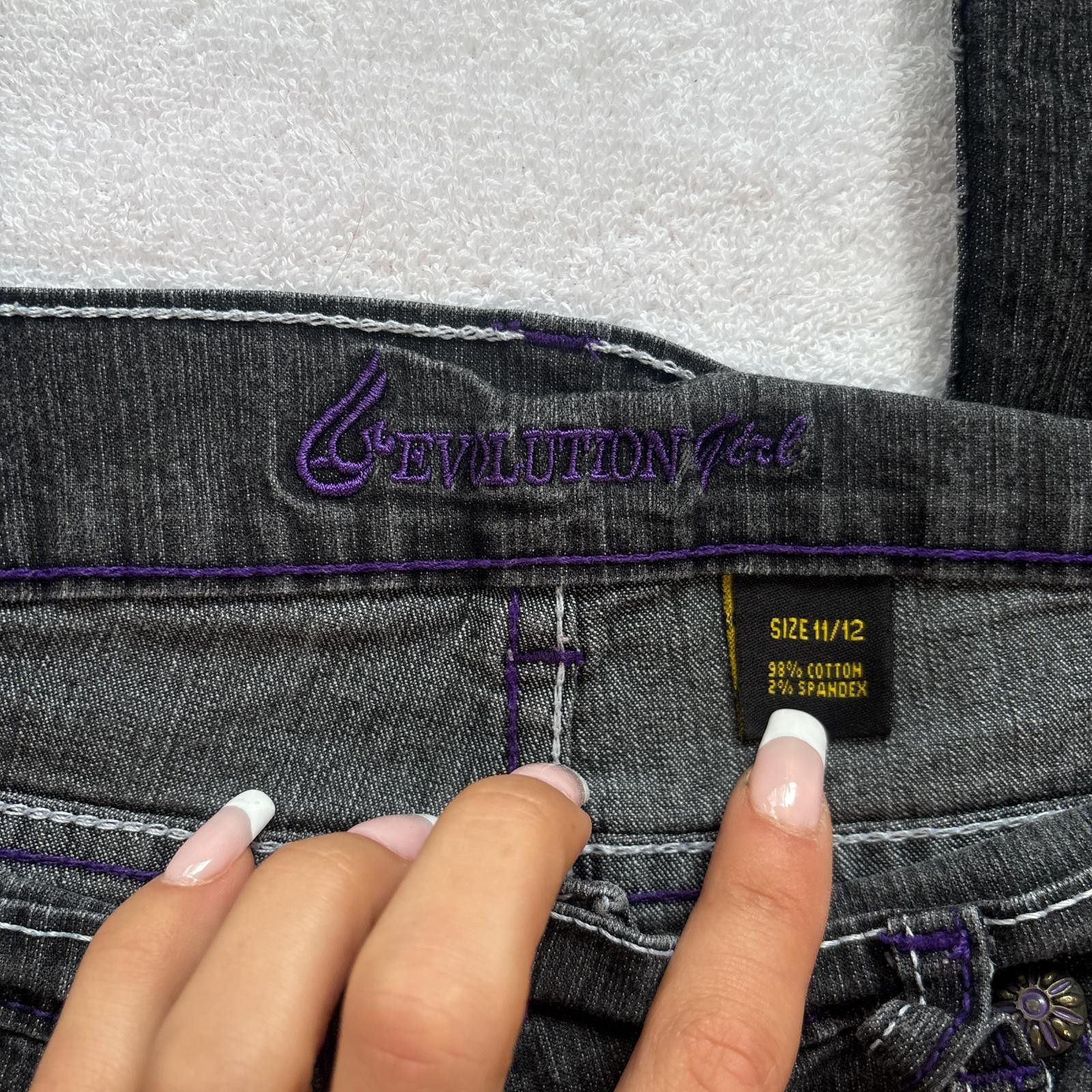 Other y2k streetwear embroidered dark wash jeans Size 34" / US 12 / IT 48 - 7 Thumbnail