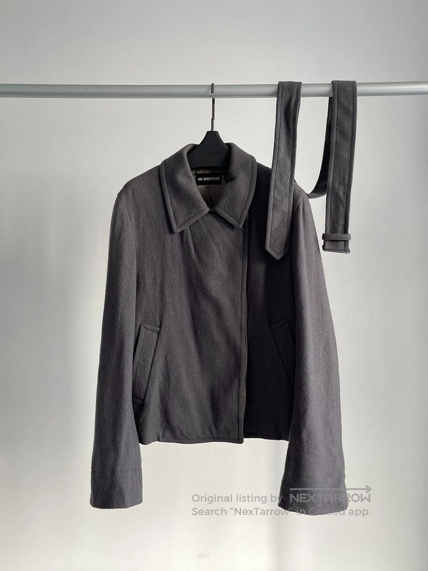 Ann Demeulemeester Short Belted Jacket by Ann Demeulemeester. Size US L / EU 52-54 / 3 - 4 Thumbnail