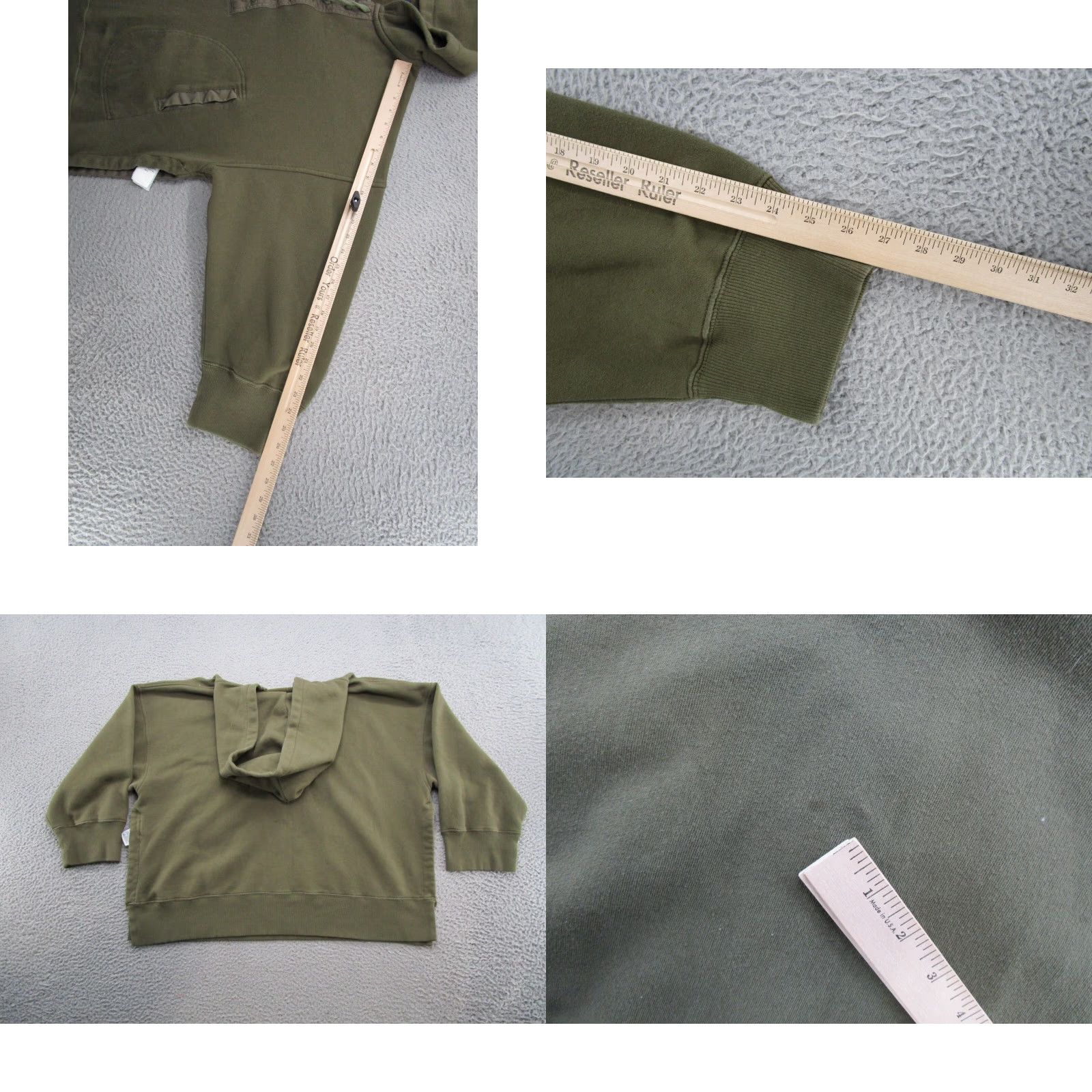 Polo Ralph Lauren Polo Ralph Lauren Women's Hoodie V-Neck Lace Up Oversized XS Green Read Size XS / US 0-2 / IT 36-38 - 8 Thumbnail