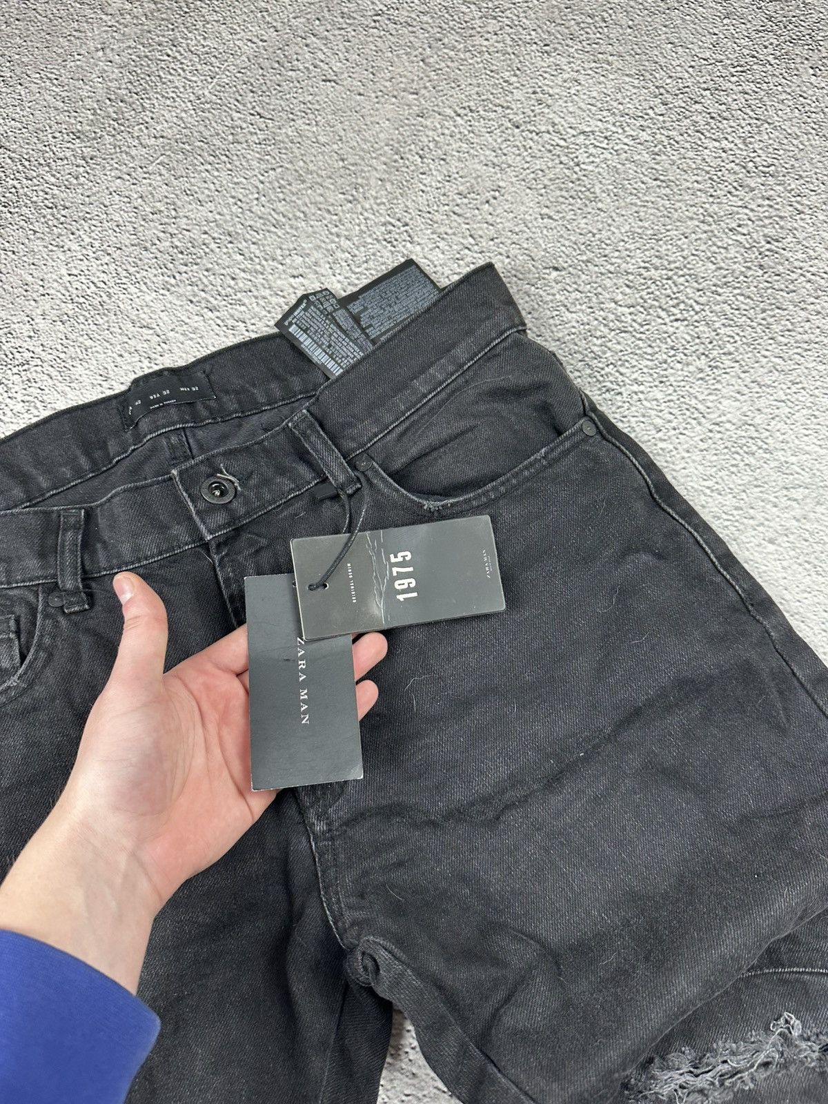 Japanese Brand Denim Slim Fit Jeans Balmain Style Hype Y2K Drill Style Size US 32 / EU 48 - 9 Thumbnail