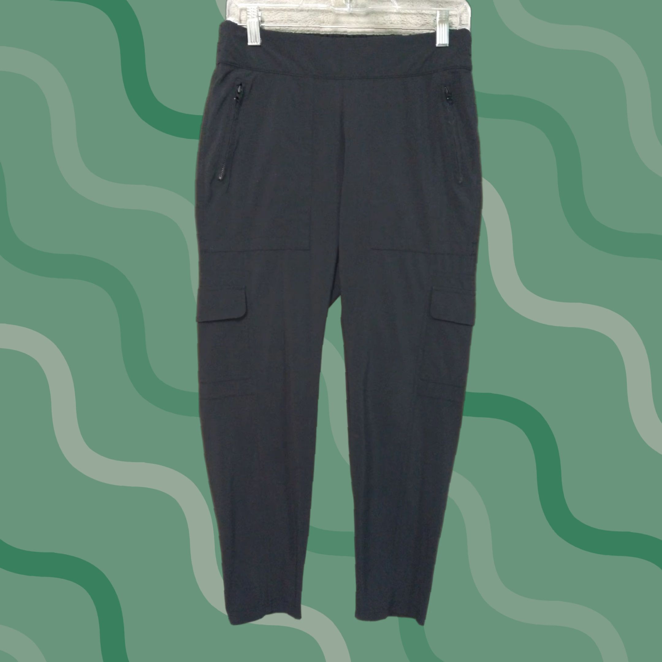 Athleta Athleta Pants Womens 6 Black Chelsea Jogger Pull On Travel Stretch Tapered Regular Inseam 26.5 in Athletic Athleisure Women Size 28" / US 6 / IT 42 - 1 Thumbnail