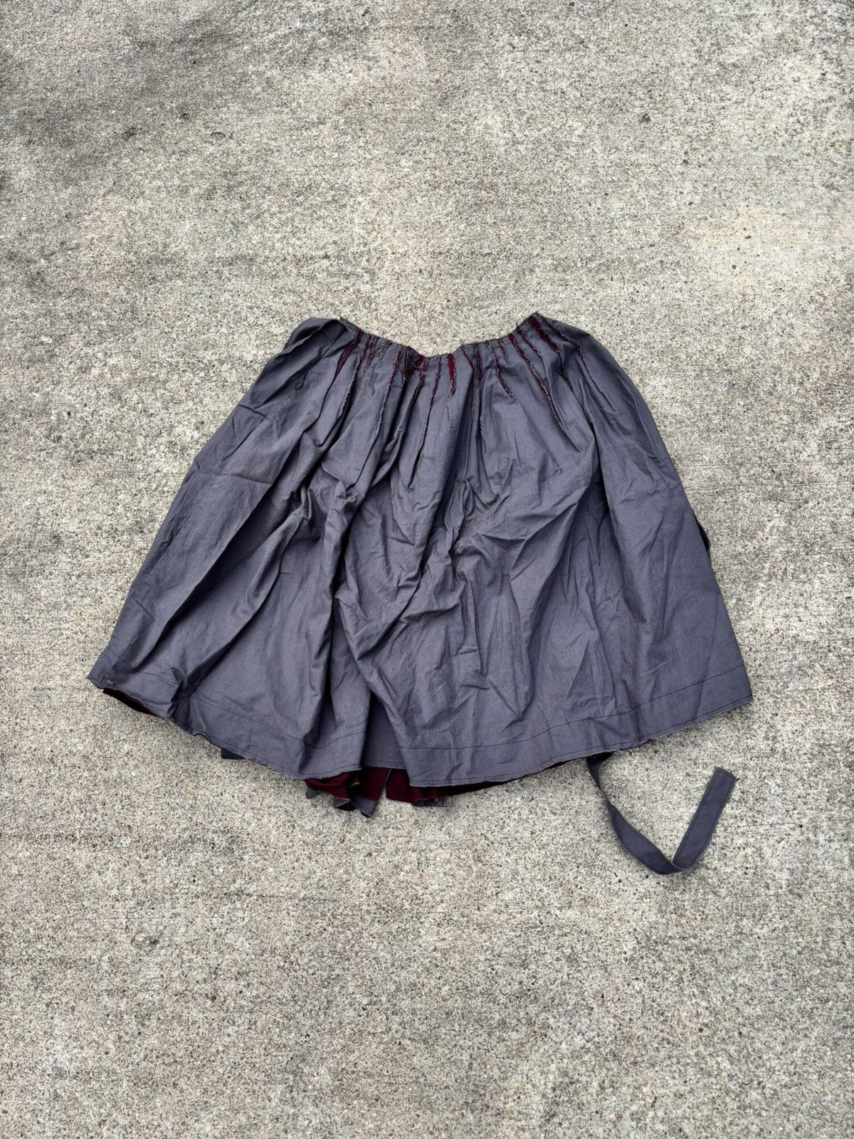 Miu Miu Vintage Miu Miu by Prada Dual Toned Distressed Wrap Skirt Size 26" / US 2 / IT 38 - 8 Thumbnail