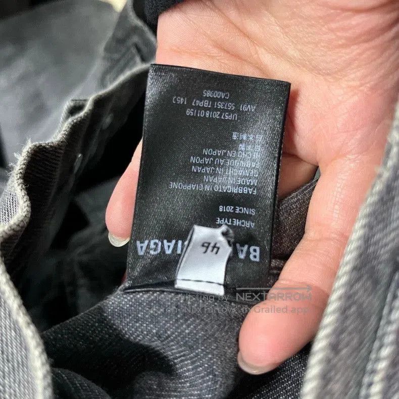Balenciaga Balenciaga Gray Logo Denim Jacket. Size US M / EU 48-50 / 2 - 5 Thumbnail