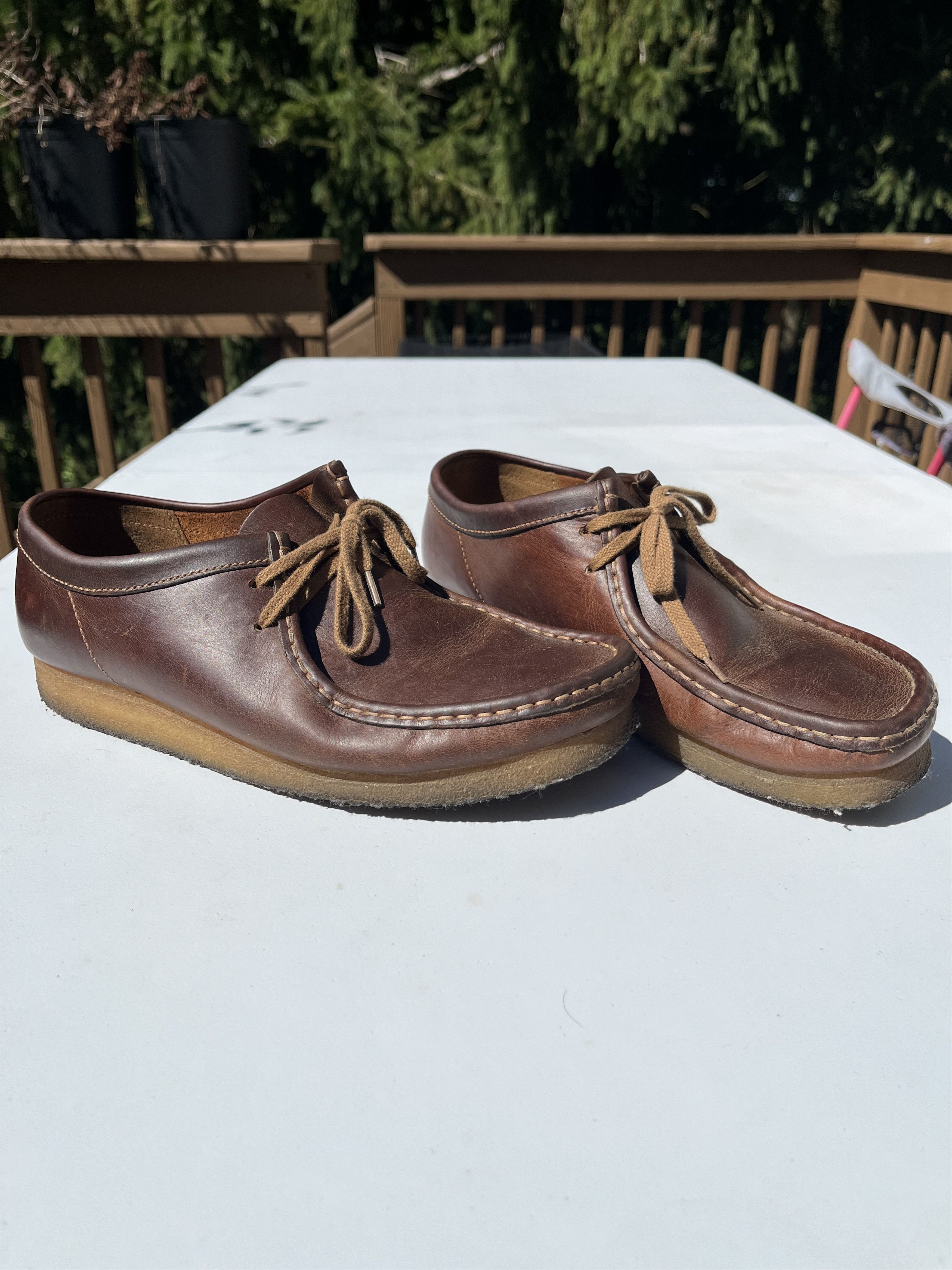 Clarks Vintage 90's Brown Leather Clark Wallabee | Grailed