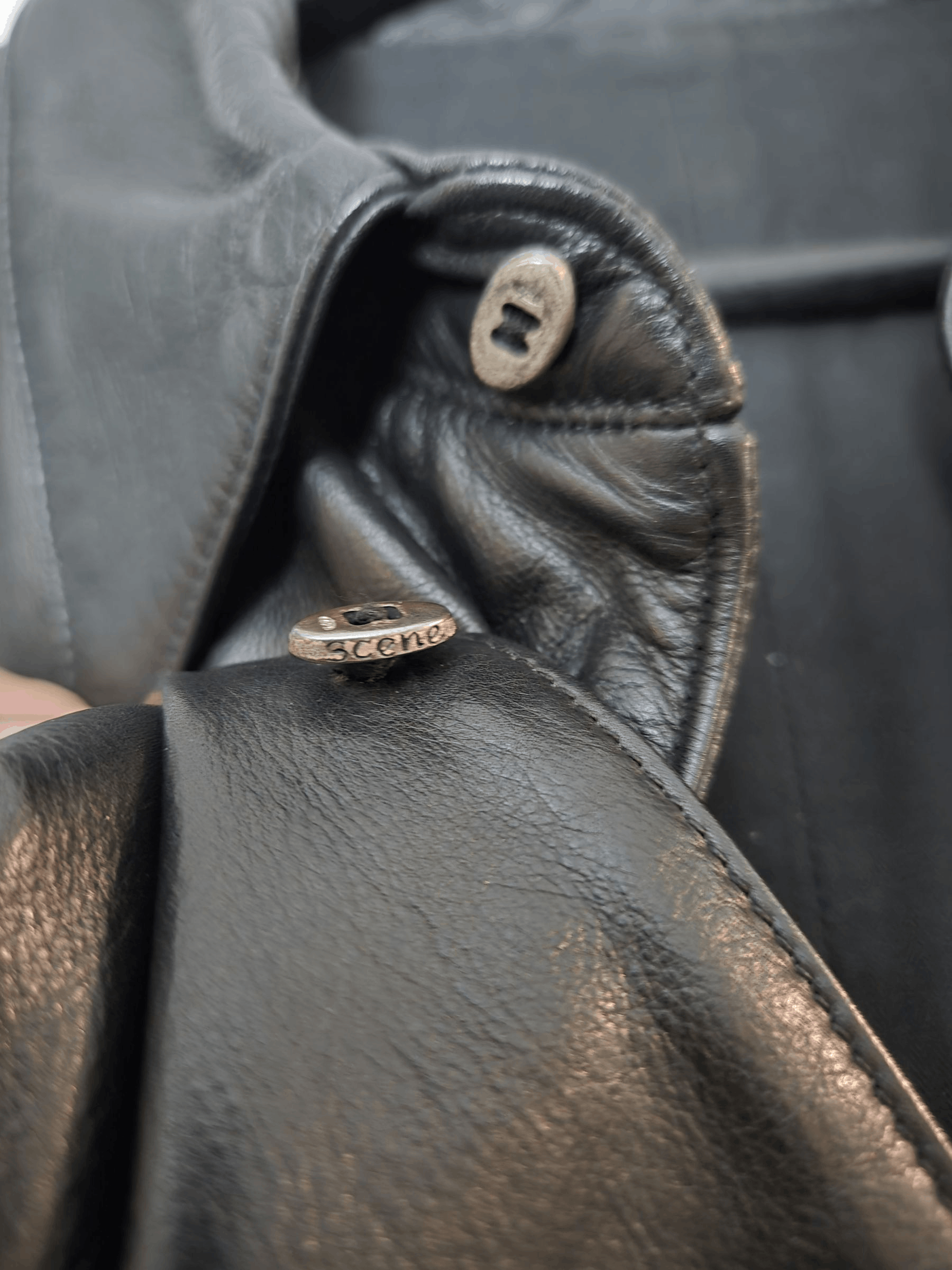 Carpe Diem Maurizio Altieri Black Lamb Leather Shirt Jacket Size US L / EU 52-54 / 3 - 7 Thumbnail