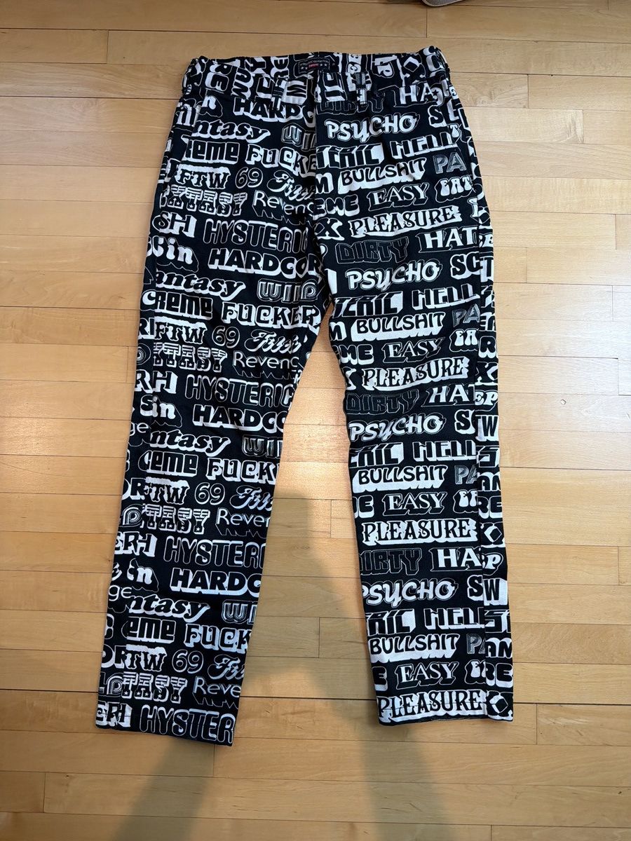 Hysteric Glamour × Supreme Supreme Hysteric Glamour F You Word Pants Size US 32 / EU 48 - 5 Thumbnail