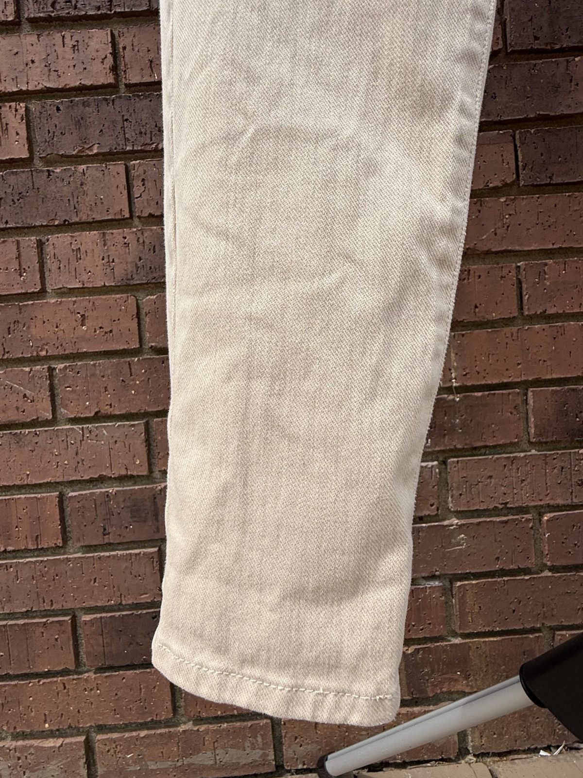 J.McLaughlin J. McLaughlin Raw Beige Lexi Jeans Stretch Pants Mid Rise Size 32" / US 10 / IT 46 - 5 Thumbnail