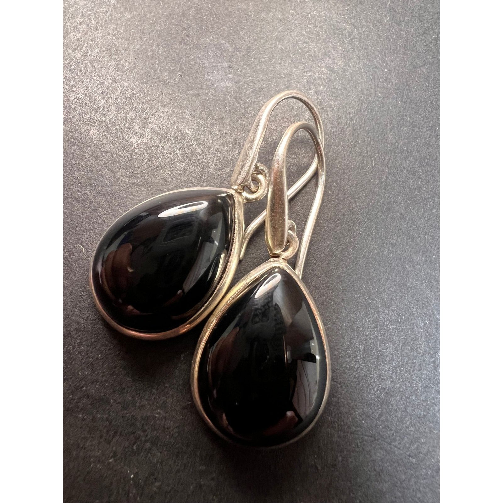 Other NEW Black Onyx sterling silver teardrop earrings 7.57 grams Size ONE SIZE - 2 Thumbnail
