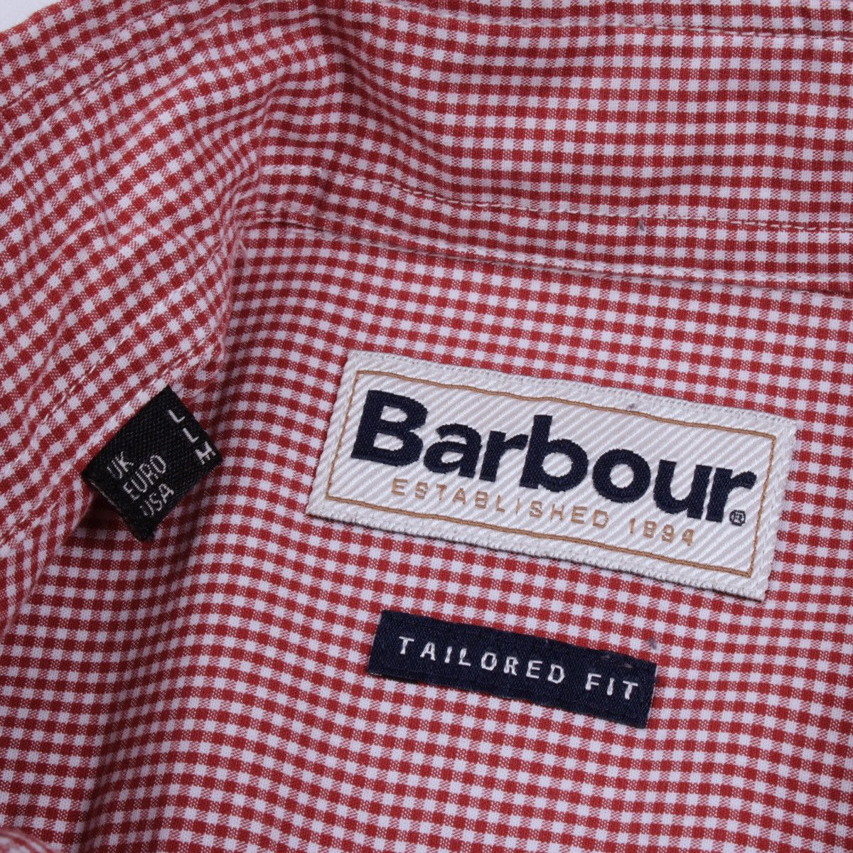 Barbour BARBOUR Gingham 10 Tailored Pink Red Plaid Shirt Button Up Size US M / EU 48-50 / 2 - 13 Thumbnail
