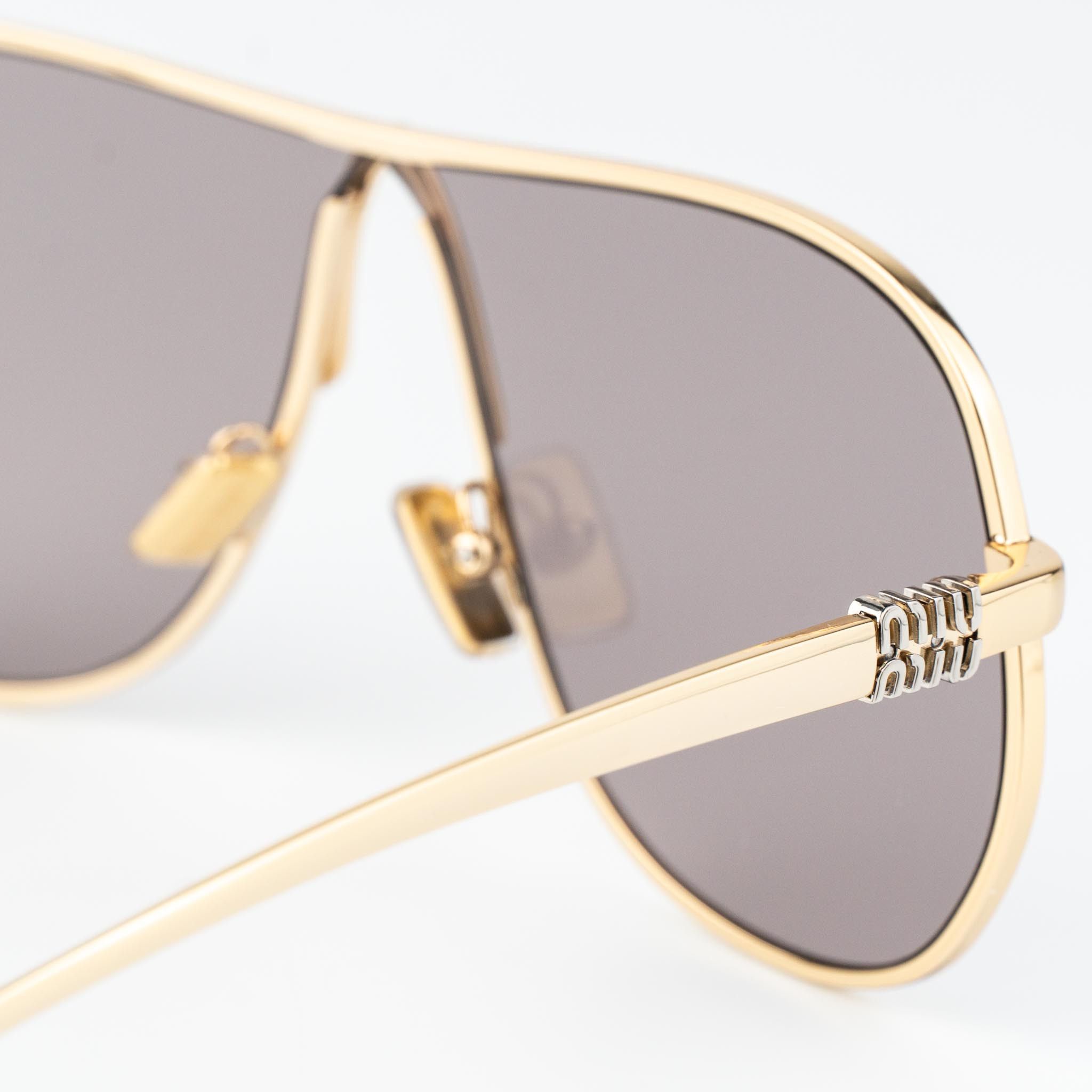 Miu Miu Miu Miu Women Sunglasses Pilot MUA56S 5AK20I NEW AUTHENTIC Size ONE SIZE - 8 Thumbnail