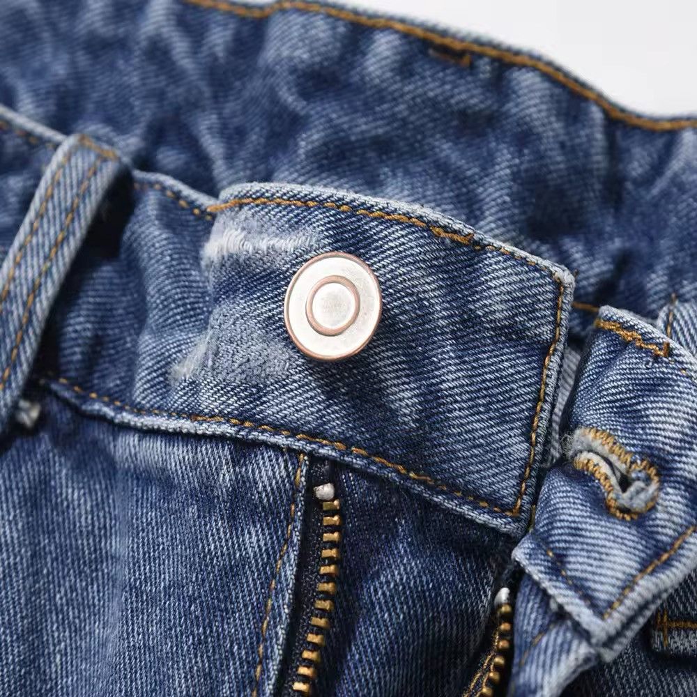 Japanese Brand × Vintage Frayed Ripped Hole Retro Vintage Jorts y2k Size US 36 / EU 52 - 6 Thumbnail