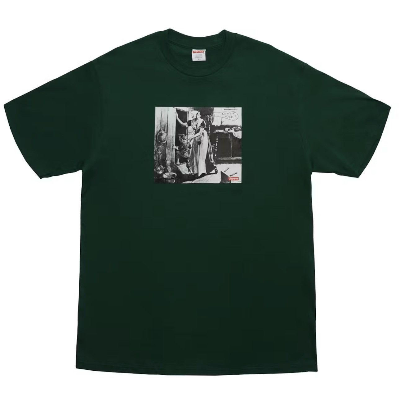 Supreme Supreme Mike Kelley Hiding from Indians Tee Dark Green Size US M / EU 48-50 / 2 - 1 Thumbnail