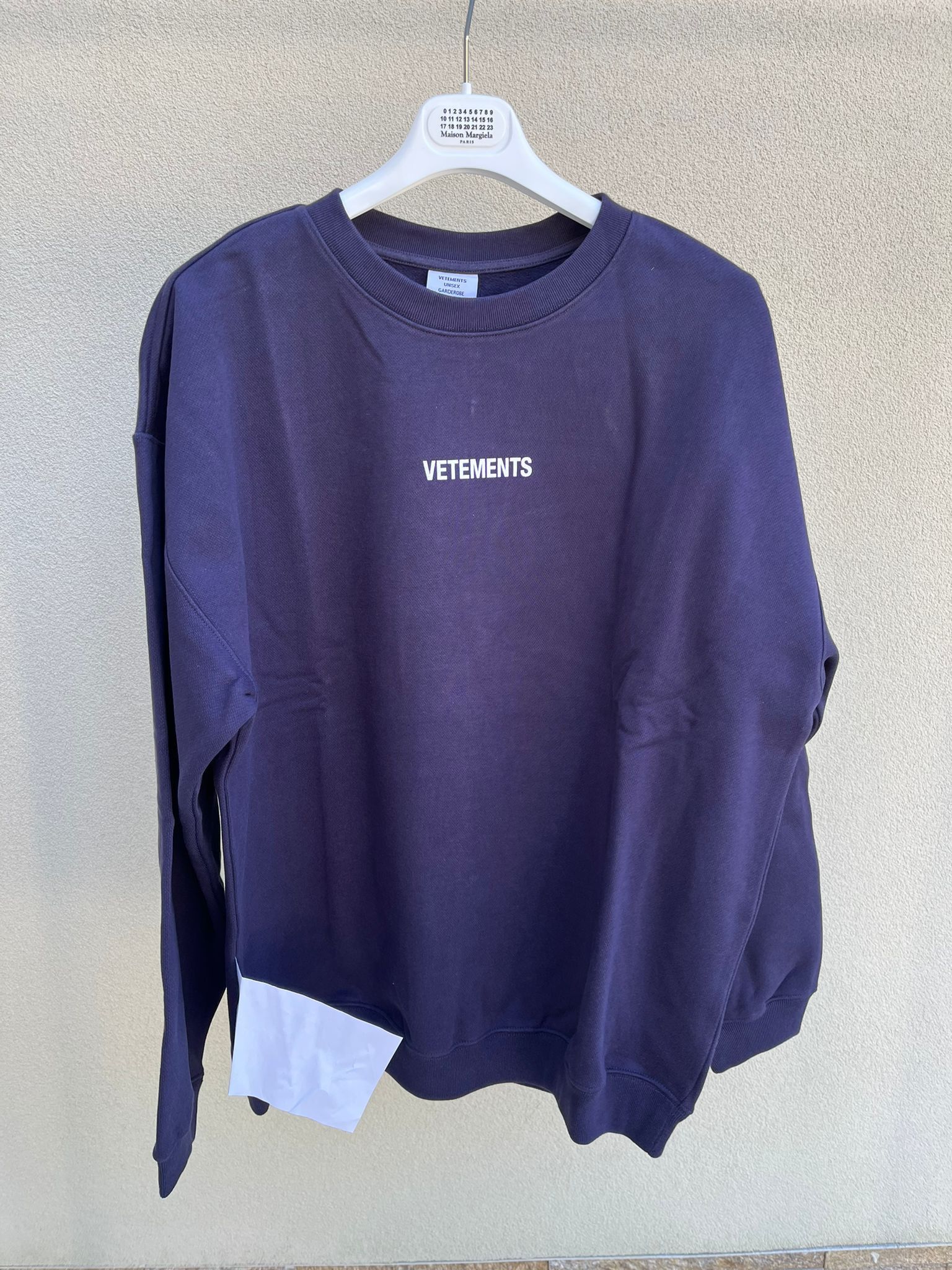 Vetements Logo Sweat Shirt in Navy / Marine Size US S / EU 44-46 / 1 - 1 Thumbnail
