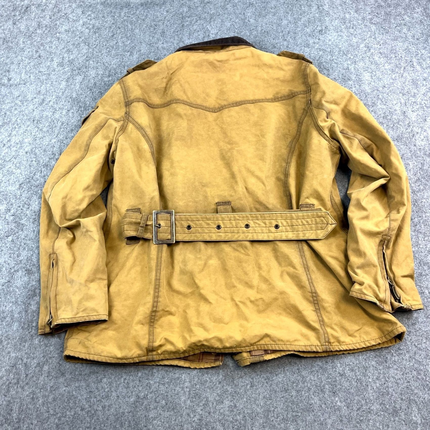 Barbour VINTAGE Barbour International Jacket UK 16 Tan Womens Wax Made England 3 Warrant Size XXL / US 16-18 / IT 52-54 - 2 Thumbnail