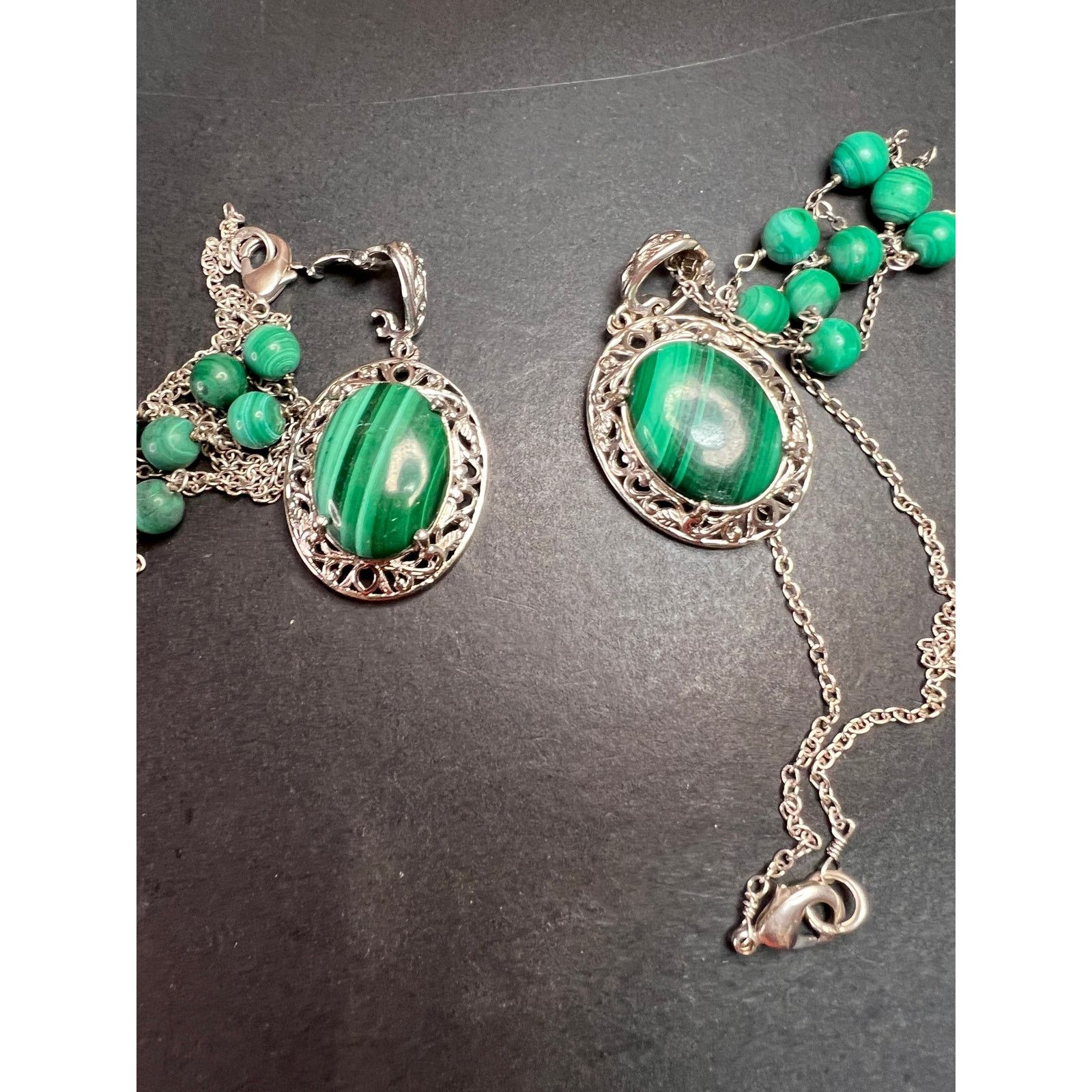 Other Karis African malachite 18 inch necklace in platinum bond Size ONE SIZE - 5 Thumbnail