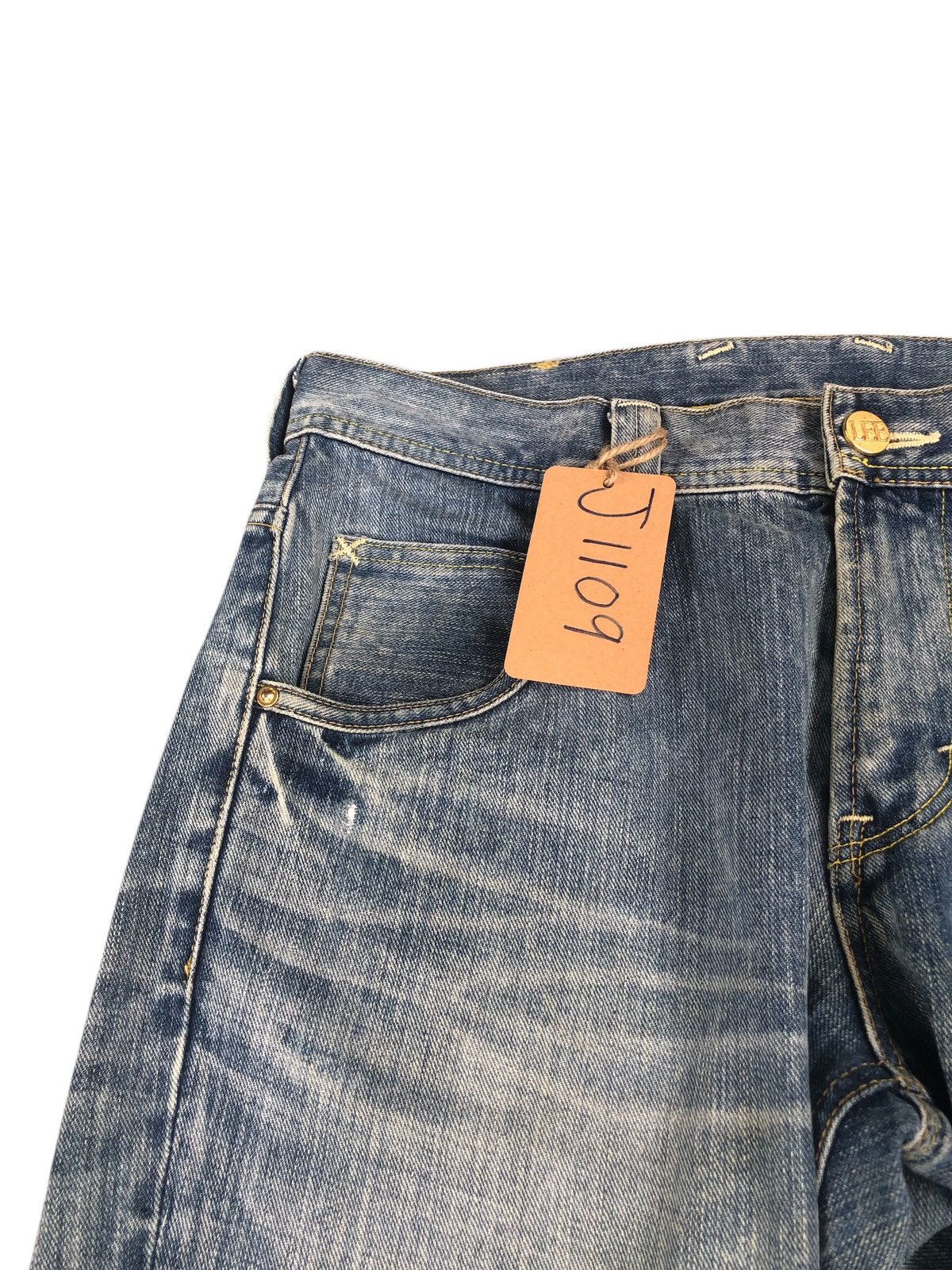 If Six Was Nine Japanese Lee Flared Jeans Distressed Jeans Size US 33 - 14 Thumbnail