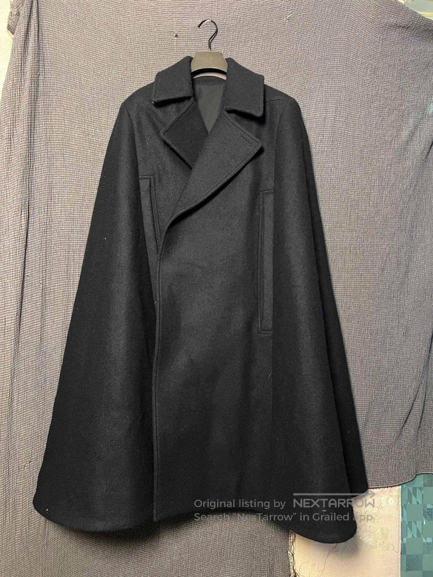 Rick Owens Rick Owens 23FW Oversized Wool Cape Coat. Size US S / EU 44-46 / 1 - 1 Thumbnail