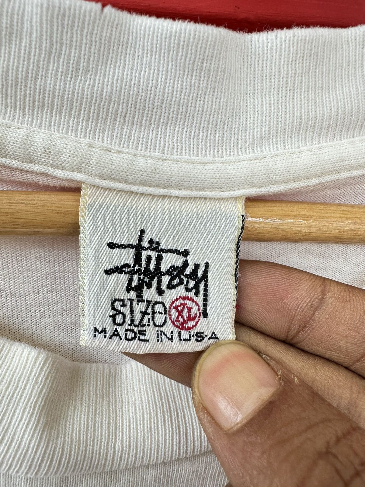 Stussy Distressed Vintage 90s Stussy Knowledge Is Key Tee Size US XL / EU 56 / 4 - 8 Thumbnail