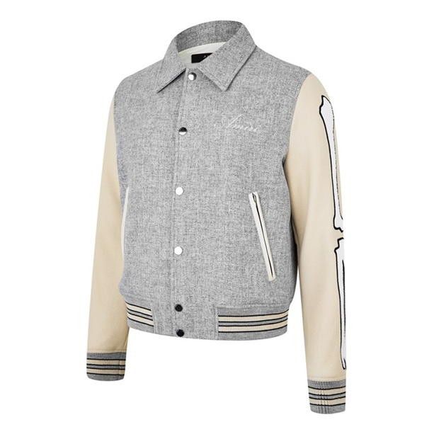 Amiri AMIRI Bones Wool Varsity Jacket Size US XL / EU 56 / 4 - 7 Thumbnail
