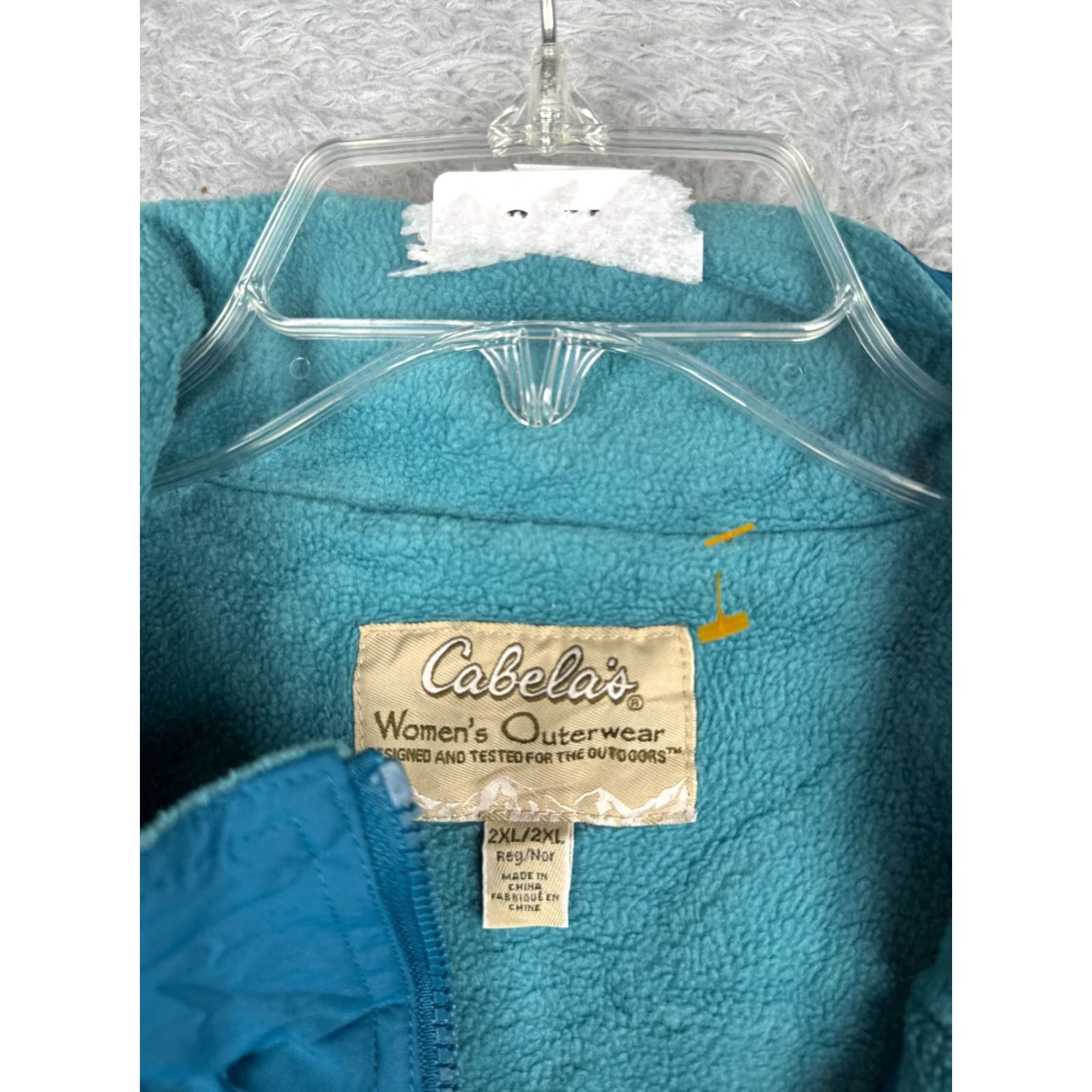 Vintage Cabelas Windbreaker Jacket Womens 2XL Blue Full Zip Fleece Lined Mock Neck Size 2XL Regular Fit Size XXL / US 16-18 / IT 52-54 - 6 Thumbnail