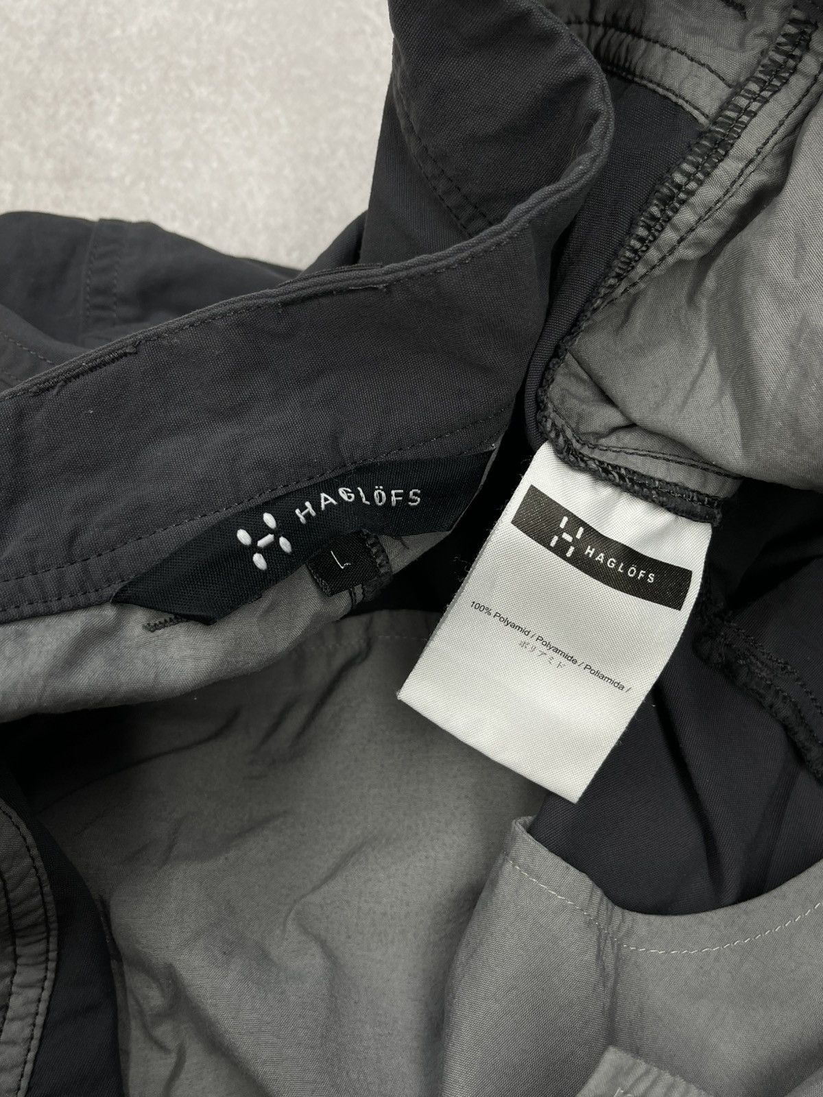 Haglofs Mens Haglofs Nylon Grey Pants Outdoor Gorpcore Size US 34 / EU 50 - 13 Thumbnail