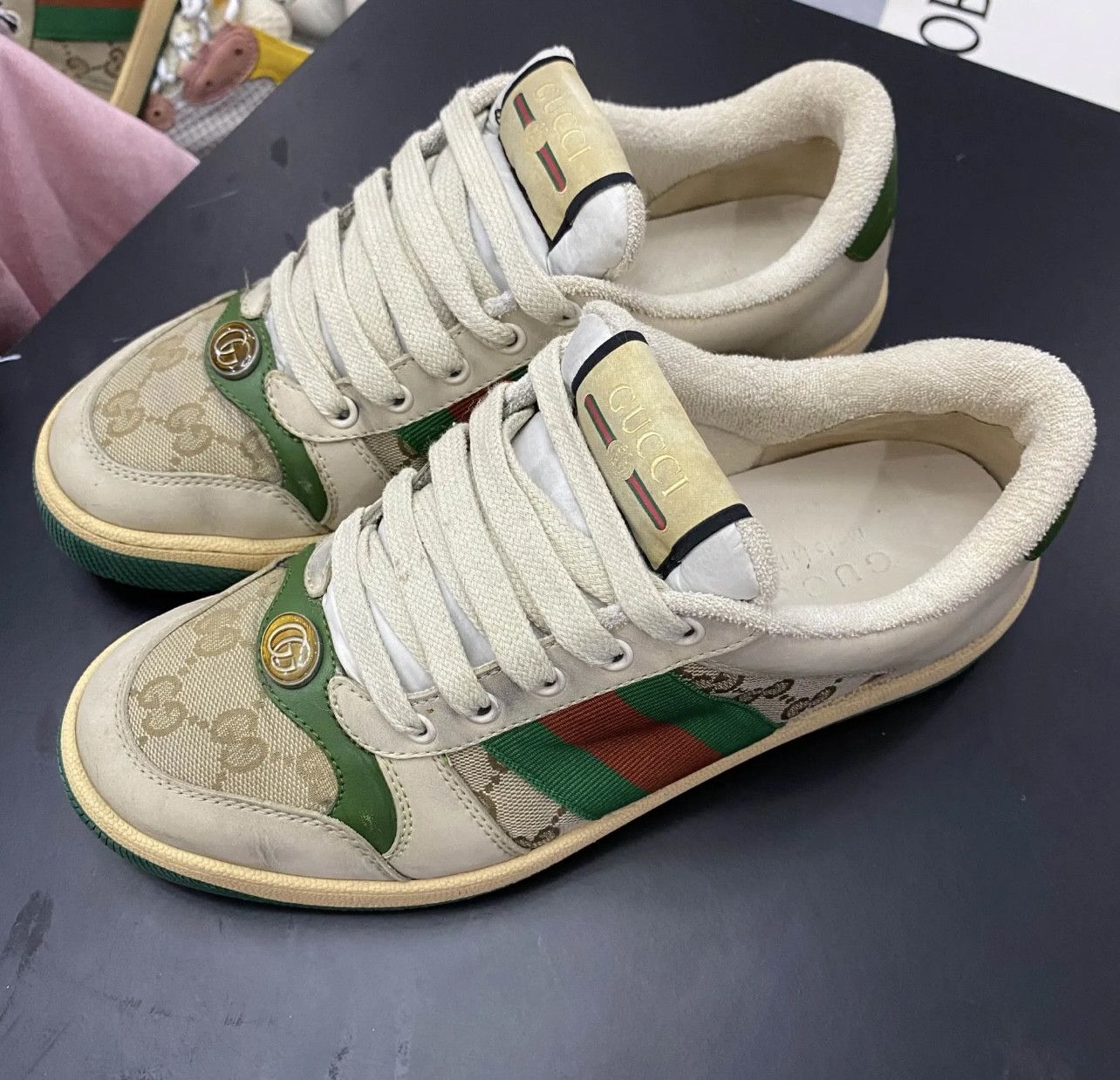 Gucci gucci screener sneakers 0079-yq Size US 6.5 / IT 36.5 - 1 Thumbnail
