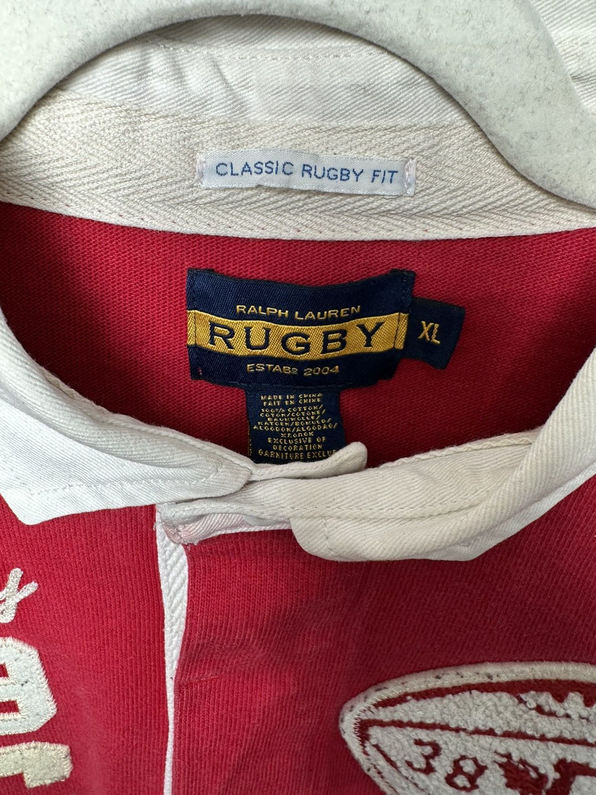 Rugby Ralph Lauren Rugby Ralph Lauren Crazy Football Rugby Red XL Size US XL / EU 56 / 4 - 7 Thumbnail