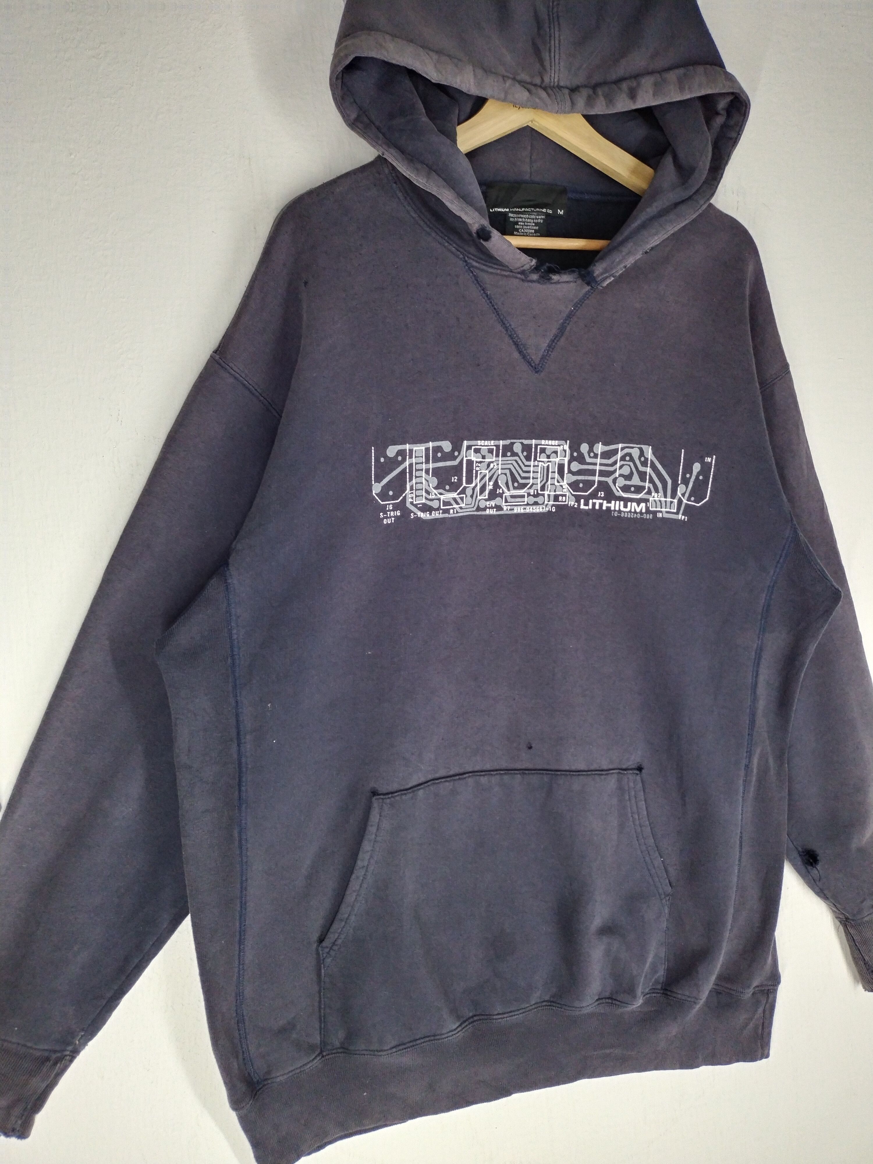 Lithium × Vintage RARE 🔥 Vtg Lithium Manufacturing Co Hoodie Size US M / EU 48-50 / 2 - 3 Thumbnail