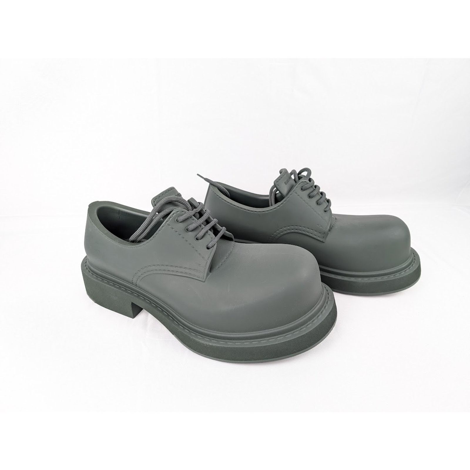 Balenciaga o1rshd1 Full Eva Steroid Derby in Dark Khaki Size US 8 / EU 41 - 11 Thumbnail