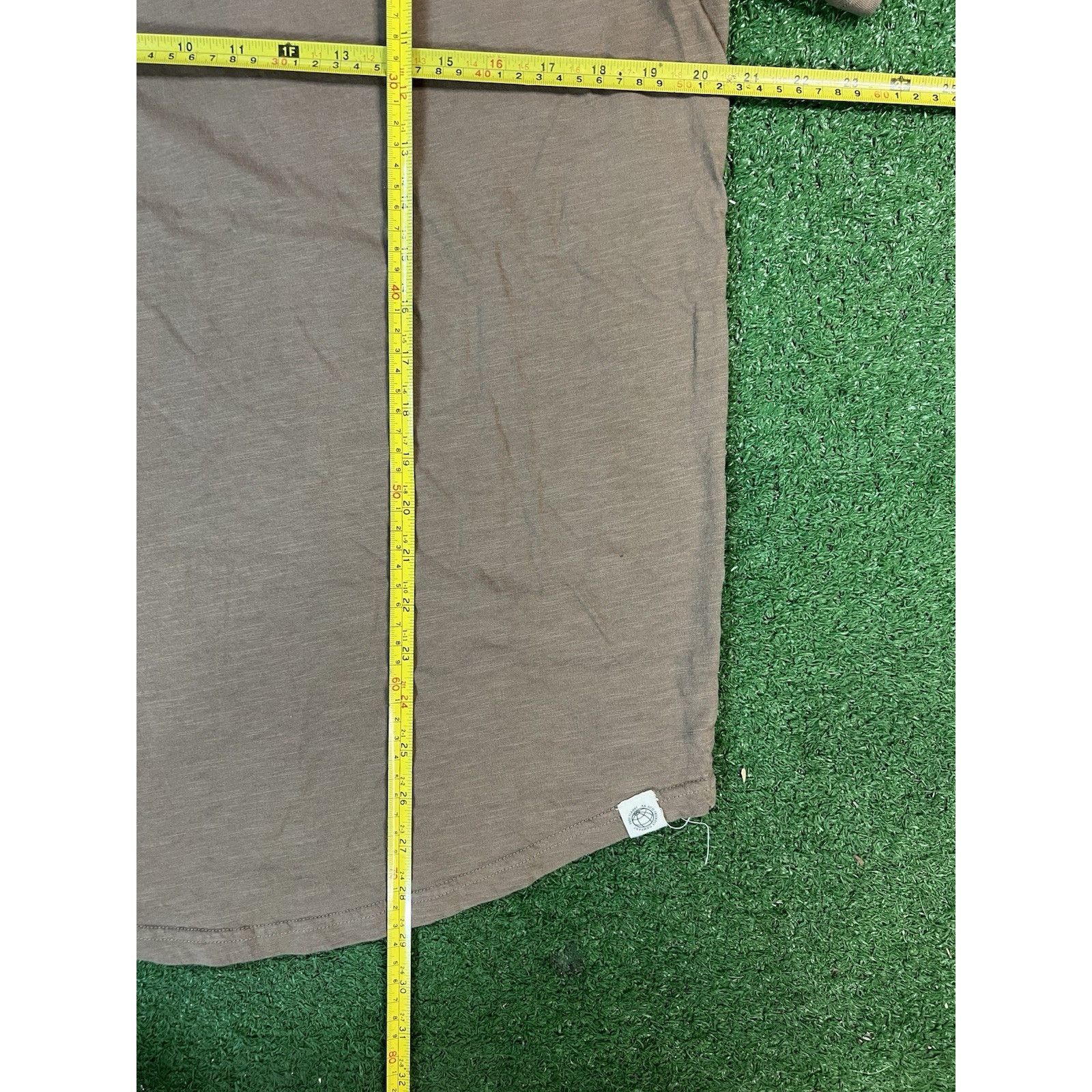 Free Planet Free Planet Mens Shirt LG Brown Tee Crew Neck Basic Solid Size US L / EU 52-54 / 3 - 5 Thumbnail