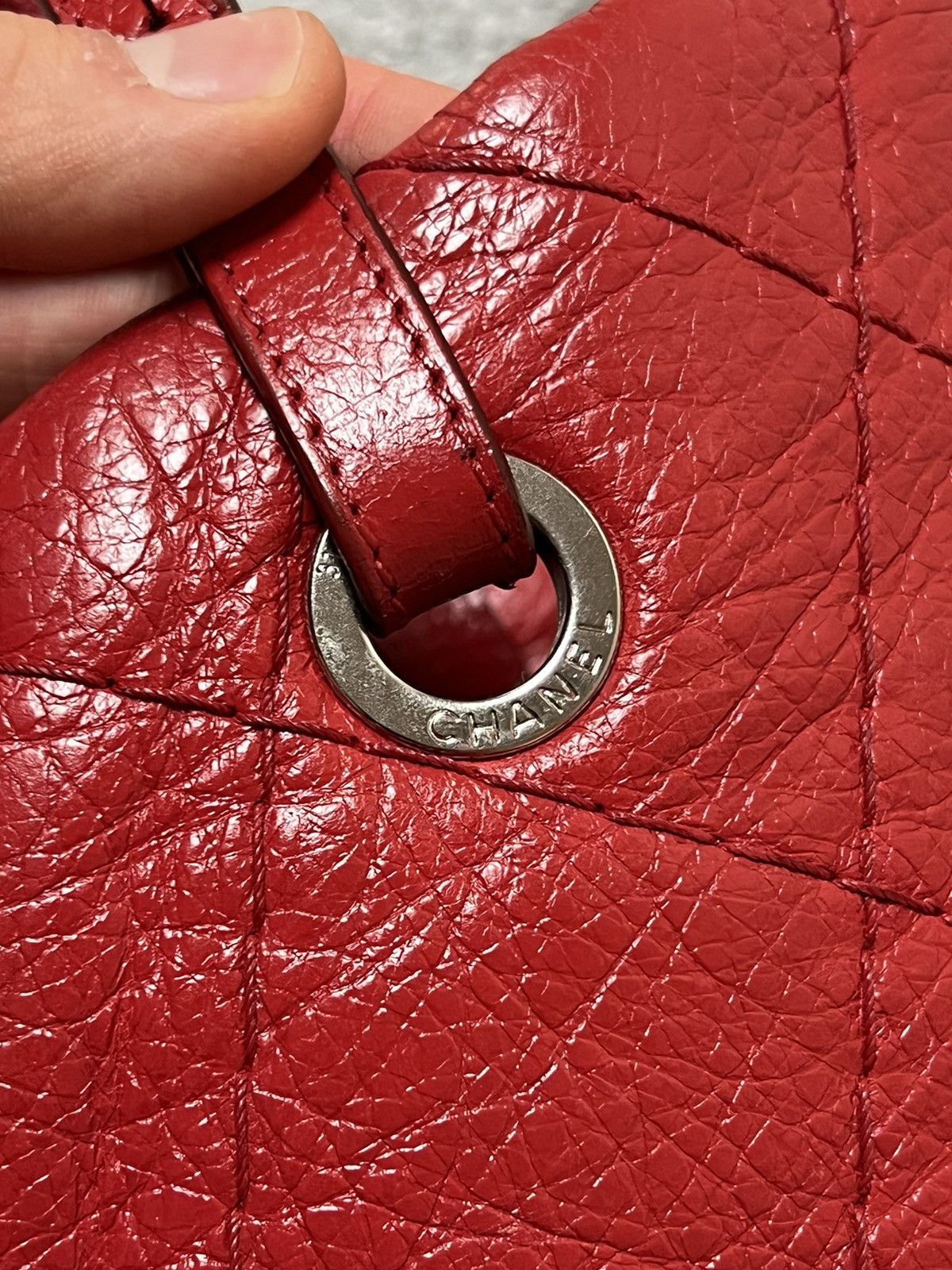 Chanel Chanel On The Road Tote Red Calfskin Leather Bag Size ONE SIZE - 16 Thumbnail
