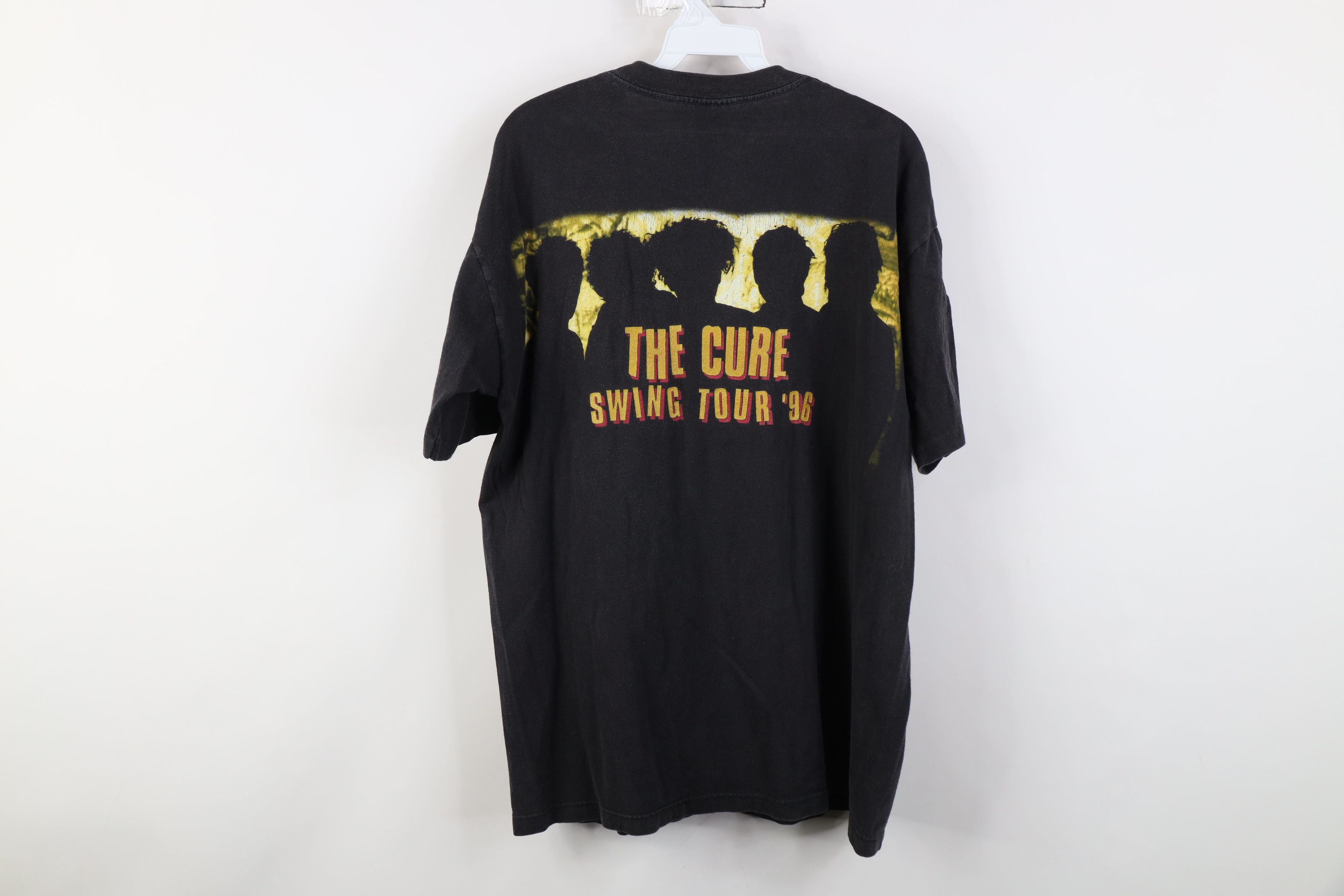 Vintage Vintage 90s 1996 Swing Tour The Cure Band T-Shirt Black USA Size US L / EU 52-54 / 3 - 14 Thumbnail