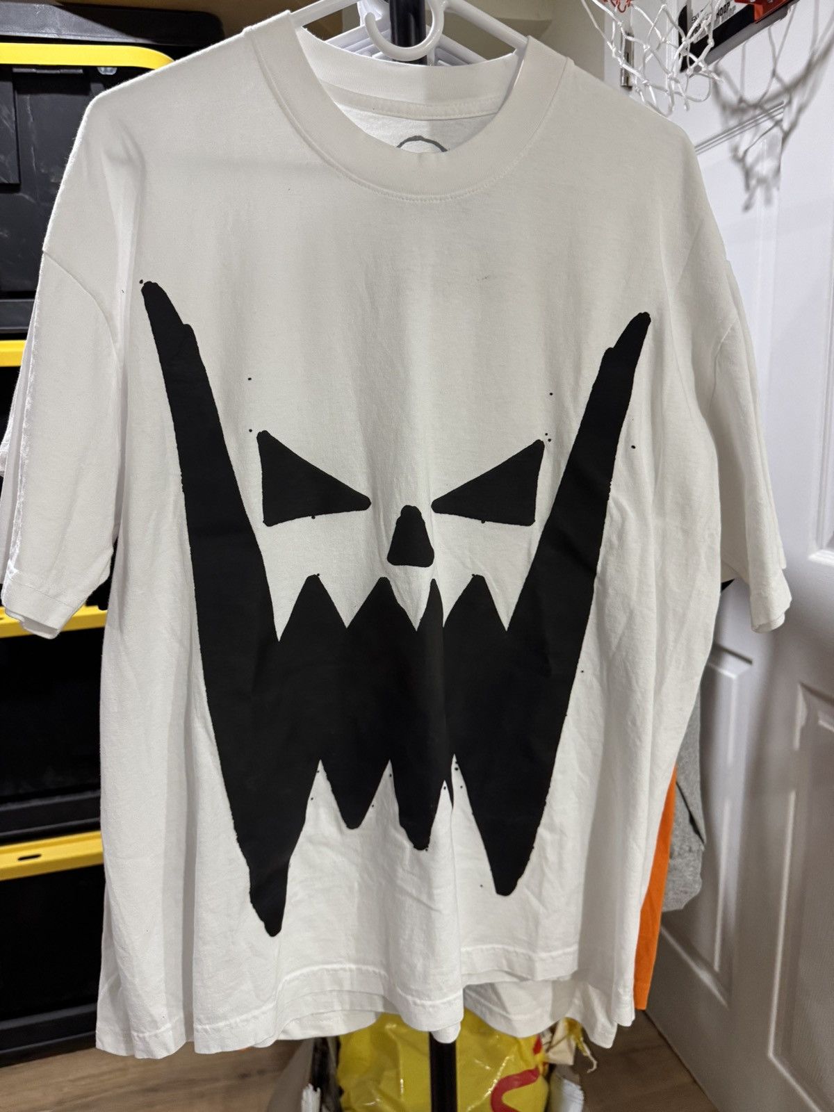 Asspizza Asspizza Puff Print Face Shirt White 2022 Size US L / EU 52-54 / 3 - 1 Thumbnail