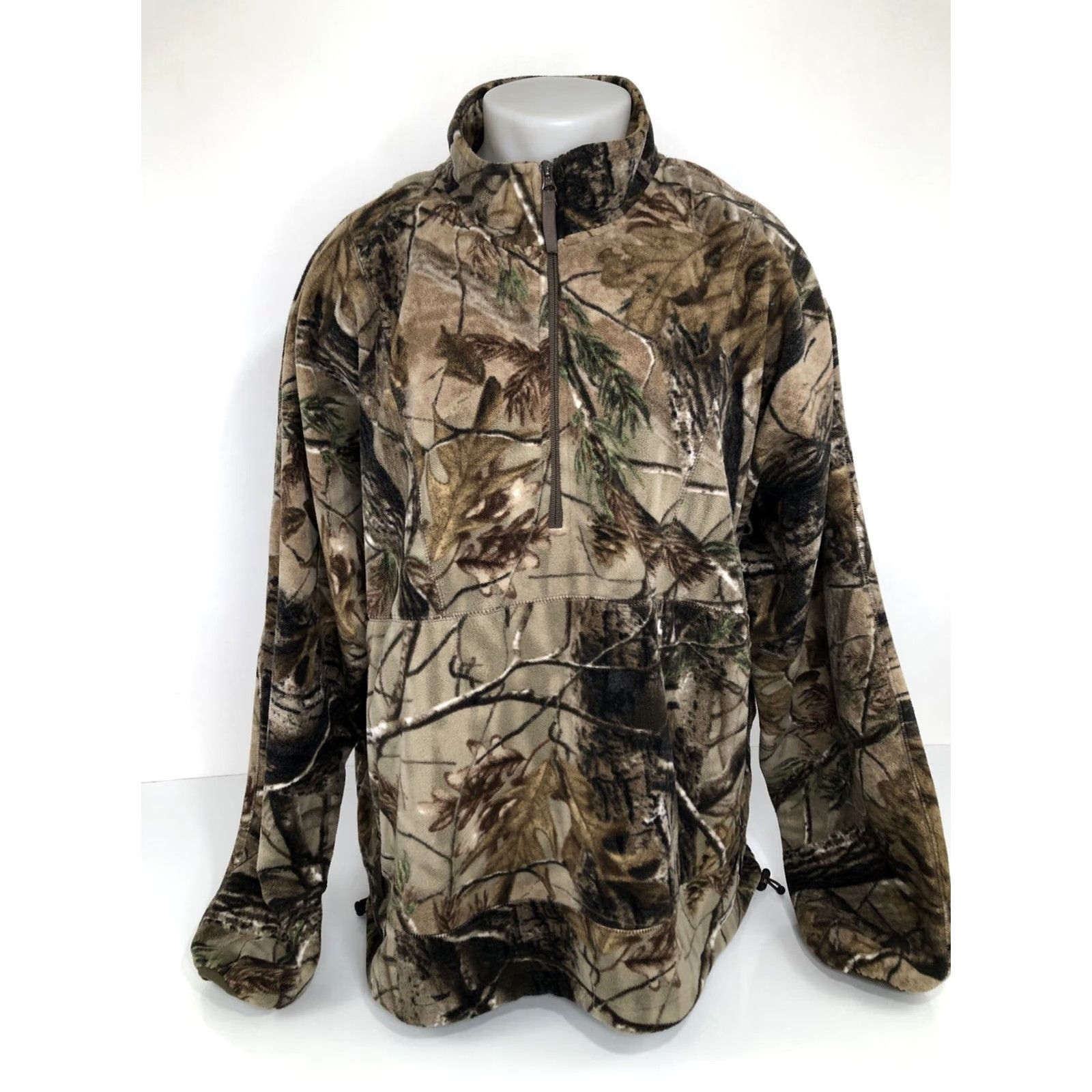Vintage Cabela's Heavy Duty Pullover Camouflage Hunting 2XL Fleece Jacket Men XL? (Correction: 2XL) Size US XXL / EU 58 / 5 - 2 Thumbnail