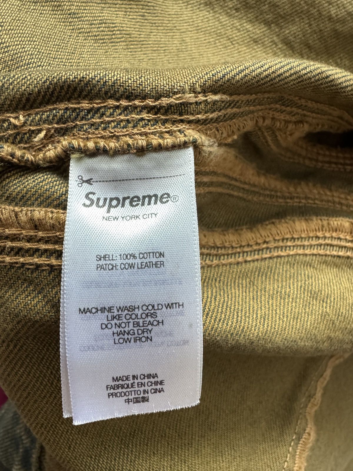 Supreme Supreme S Logo Denim Dirty Green jacket Size US XL / EU 56 / 4 - 7 Thumbnail