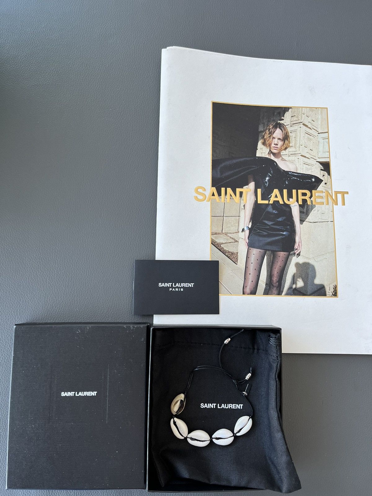 Saint Laurent Paris Super Rare Saint Laurent Runway Handmade 🐚 Shell Bracelet Size ONE SIZE - 5 Thumbnail