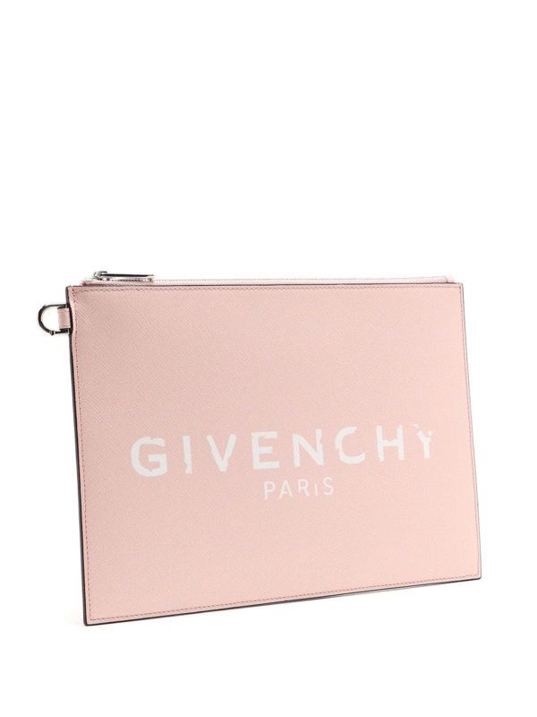 Givenchy o1srvl11e1224 Size: OS/Logo Print Clutch in Pink Size ONE SIZE - 2 Thumbnail