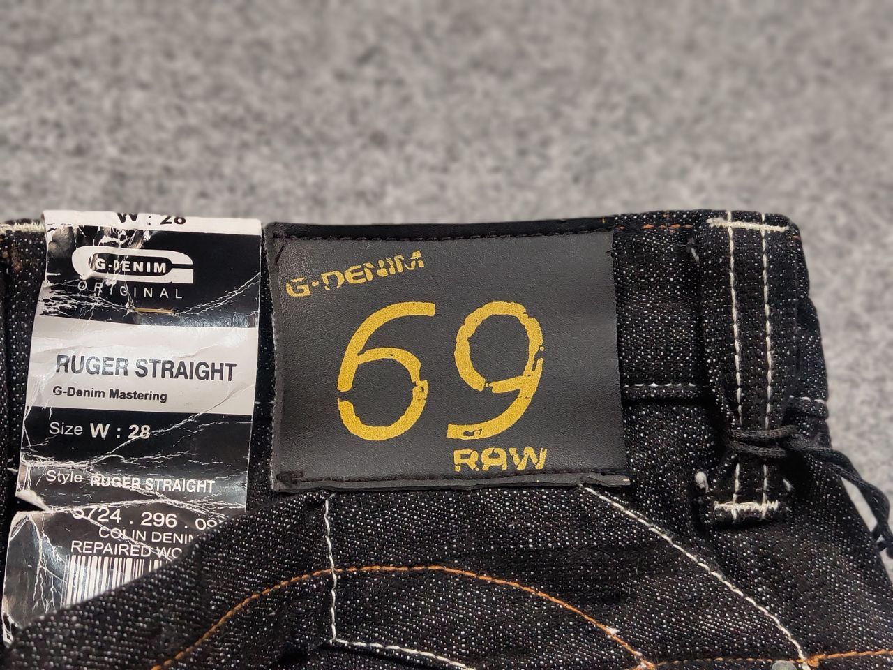 G-Star Vintage 90's G star Raw 96 Colin Dark Denim Ruger Jeans Size US 28 / EU 44 - 17 Thumbnail