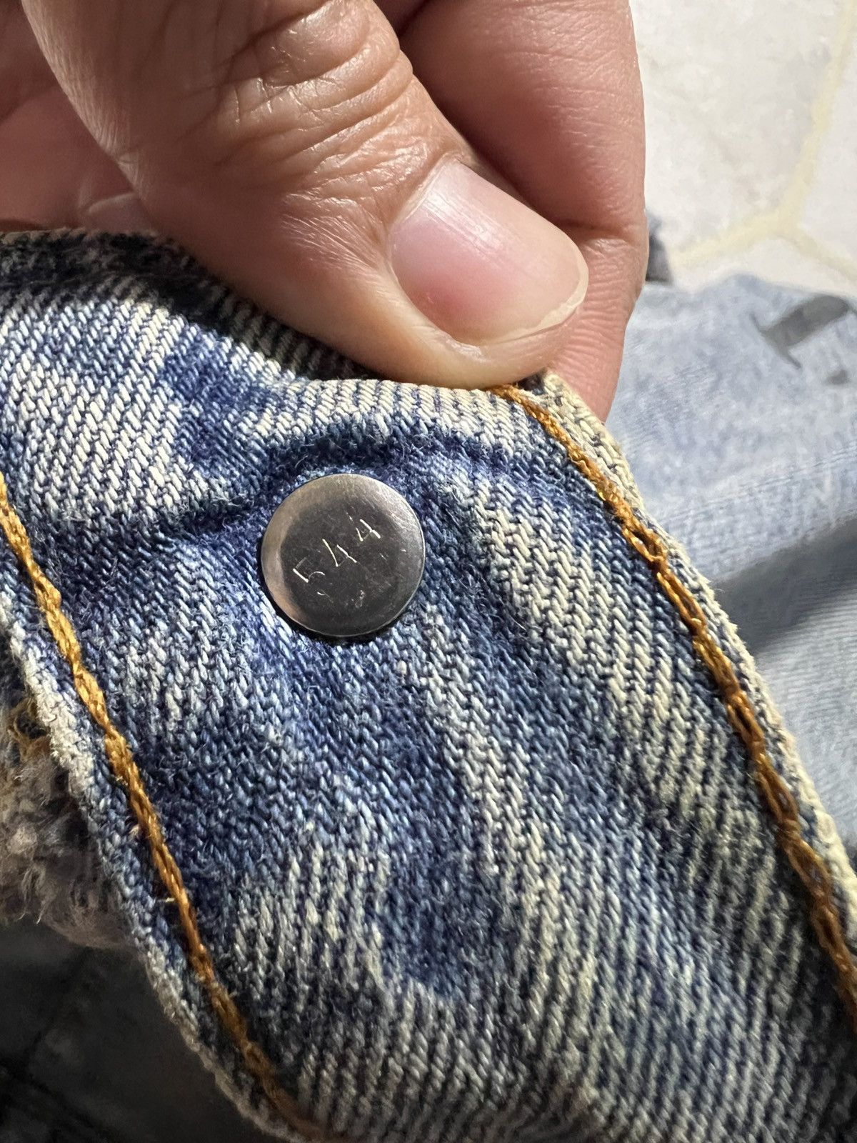 Levi's Vintage 90’s Levis 501 Custom Punk Stone Wash Jean Size US 30 / EU 46 - 15 Thumbnail
