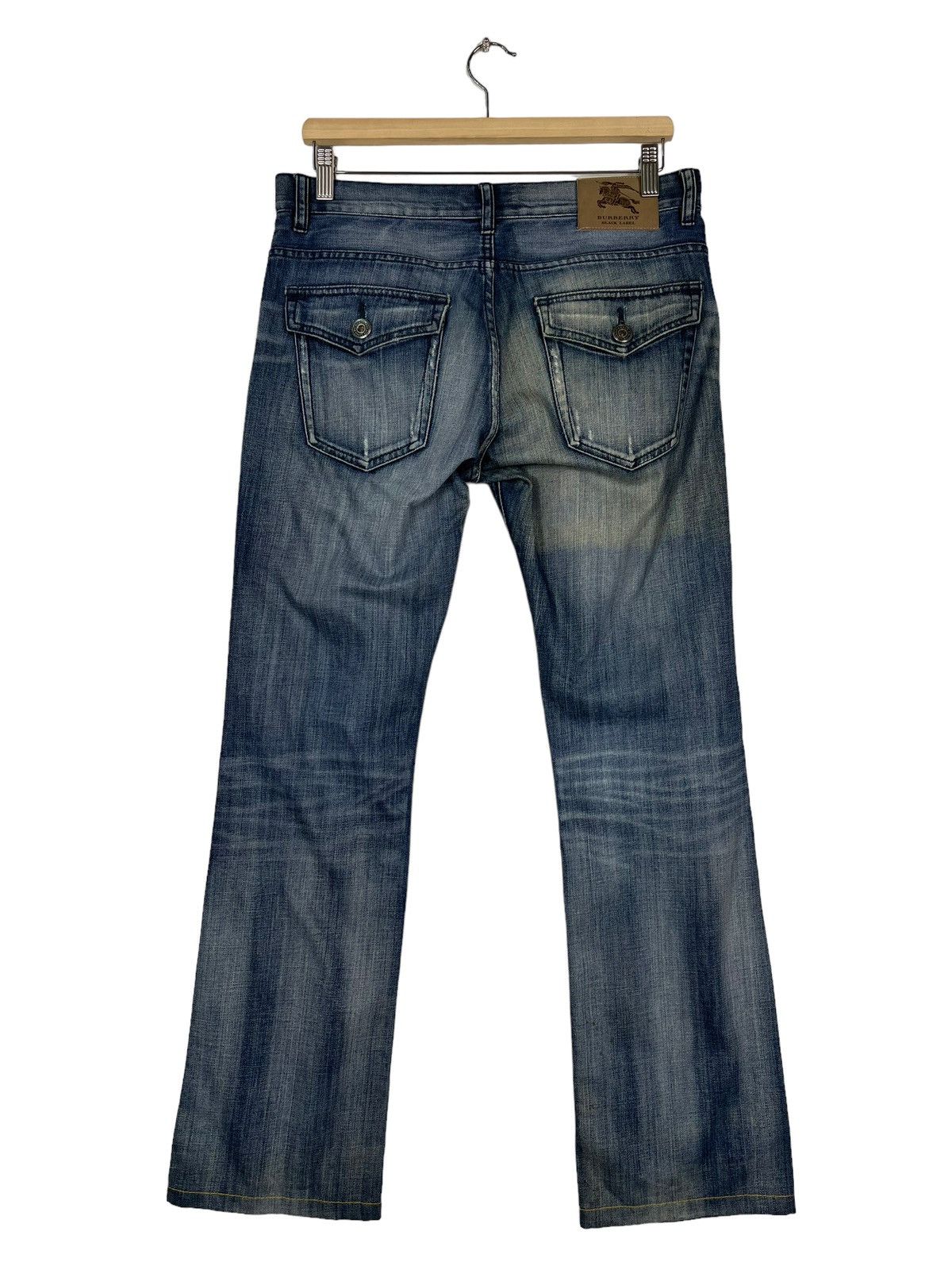 Burberry 🔥 BURBERRY BLACK LABEL DYED DISTRESSED DENIM JEANS Size US 33 - 7 Thumbnail
