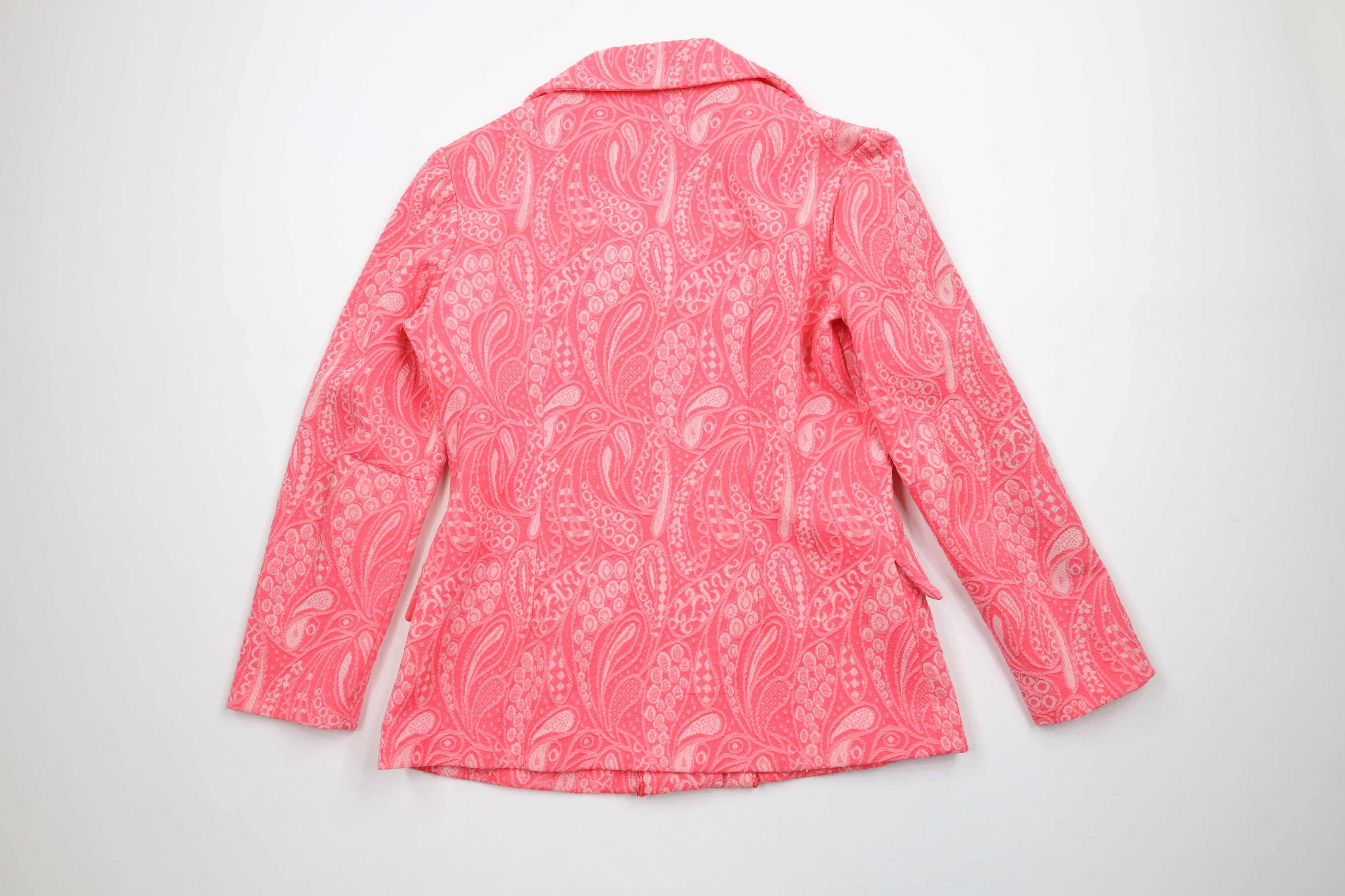 Vintage Vintage 70s 3 Piece Paisley Knit Skirt Bell Bottoms Suit Size XL / US 12-14 / IT 48-50 - 6 Thumbnail