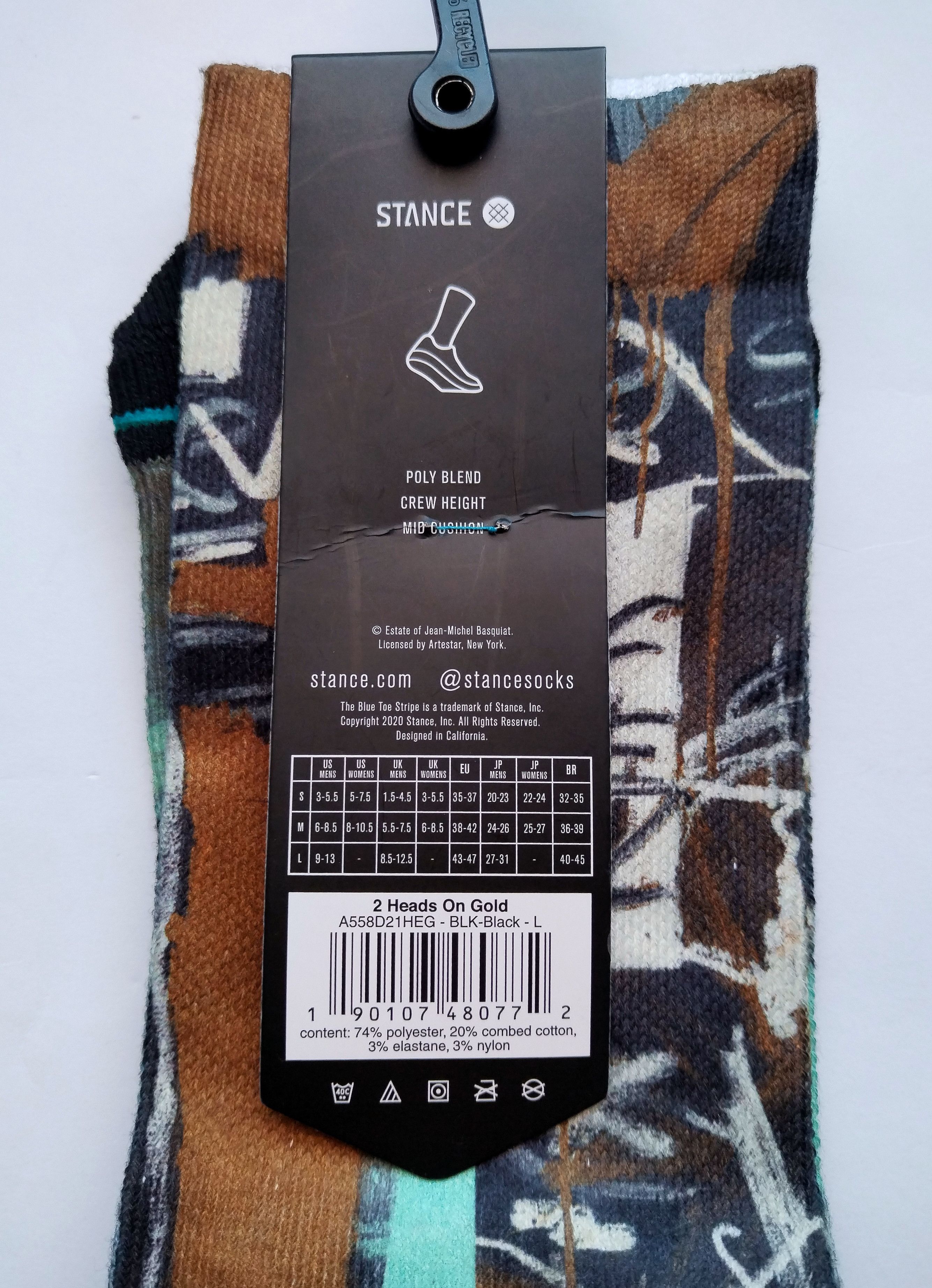 Stance Socks JMB 'Two heads on Gold' printed socks Size 44 - 2 Thumbnail