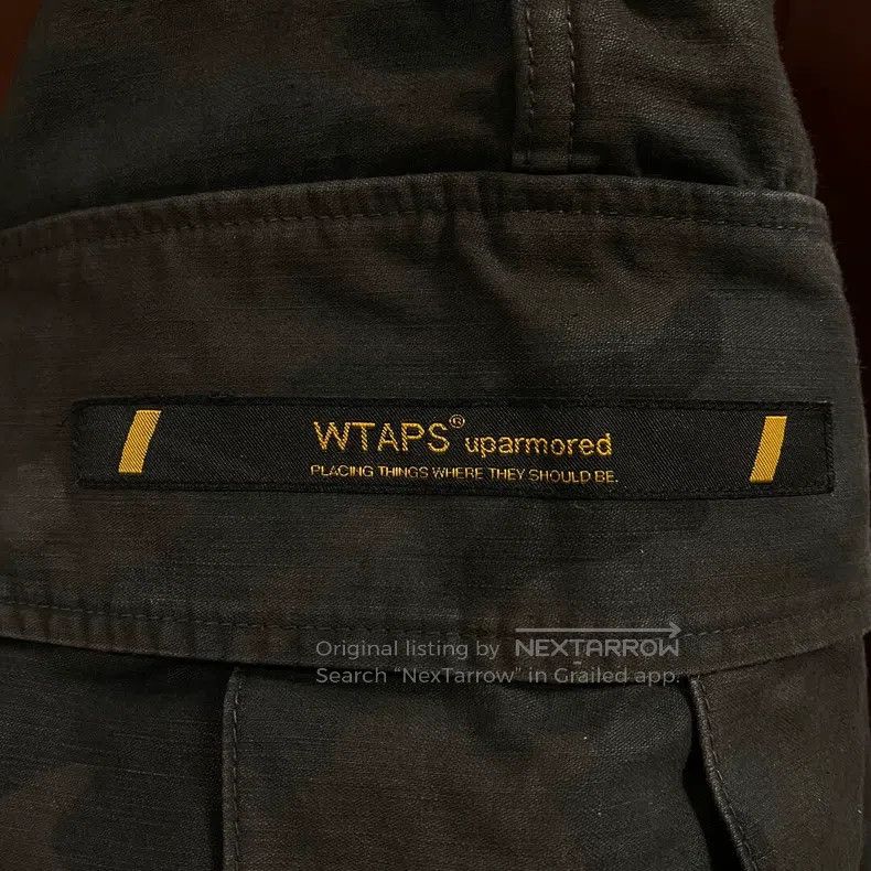 Wtaps Wtaps size 1 Black camouflage work pants Size US 39 - 3 Thumbnail