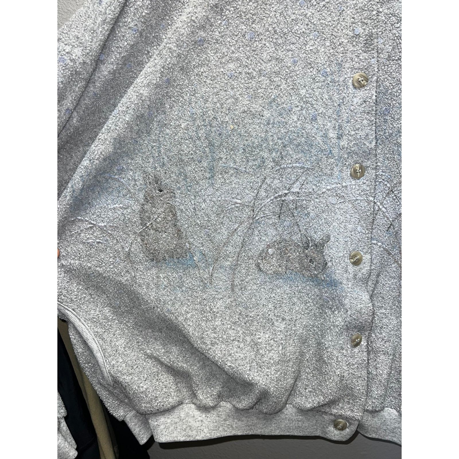 Vintage Vintage Artisans Cardigan Sweatshirt Sweater Bunny Snow VTG Size XL / US 12-14 / IT 48-50 - 2 Thumbnail
